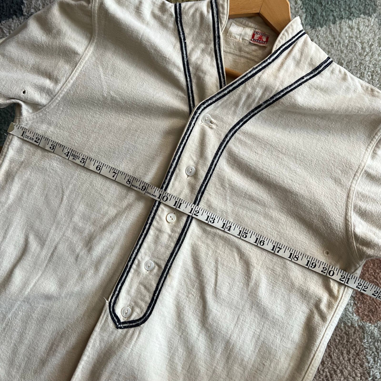 Vintage 1940s Inderrieden Foods Baseball Jersey | Pepperell | Size M Size US M / EU 48-50 / 2 - 18 Thumbnail