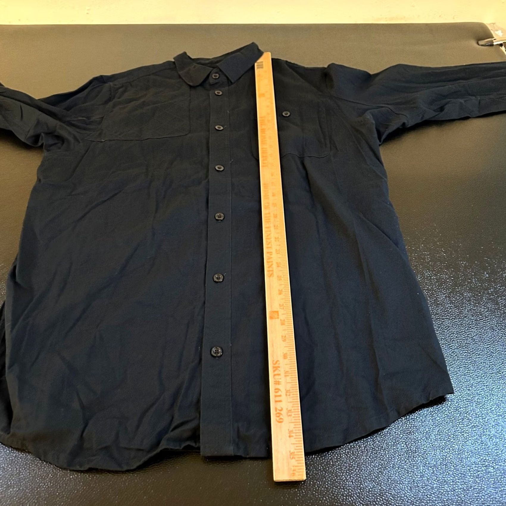 Vintage Boulder Creek Trading Company Button-Up Shirt XL Tall Black Roll Tab Sleeves Chest Pockets Casual Workwear Mens Size US XL / EU 56 / 4 - 7 Thumbnail
