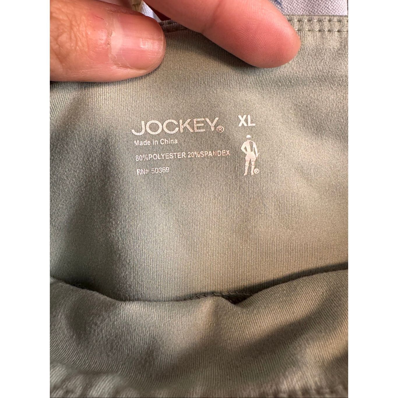 Jockey Jockey Olive Green High Waist Pocket Leggings | Stretch Active Pants – Size XL Size 32" / US 10 / IT 46 - 4 Thumbnail