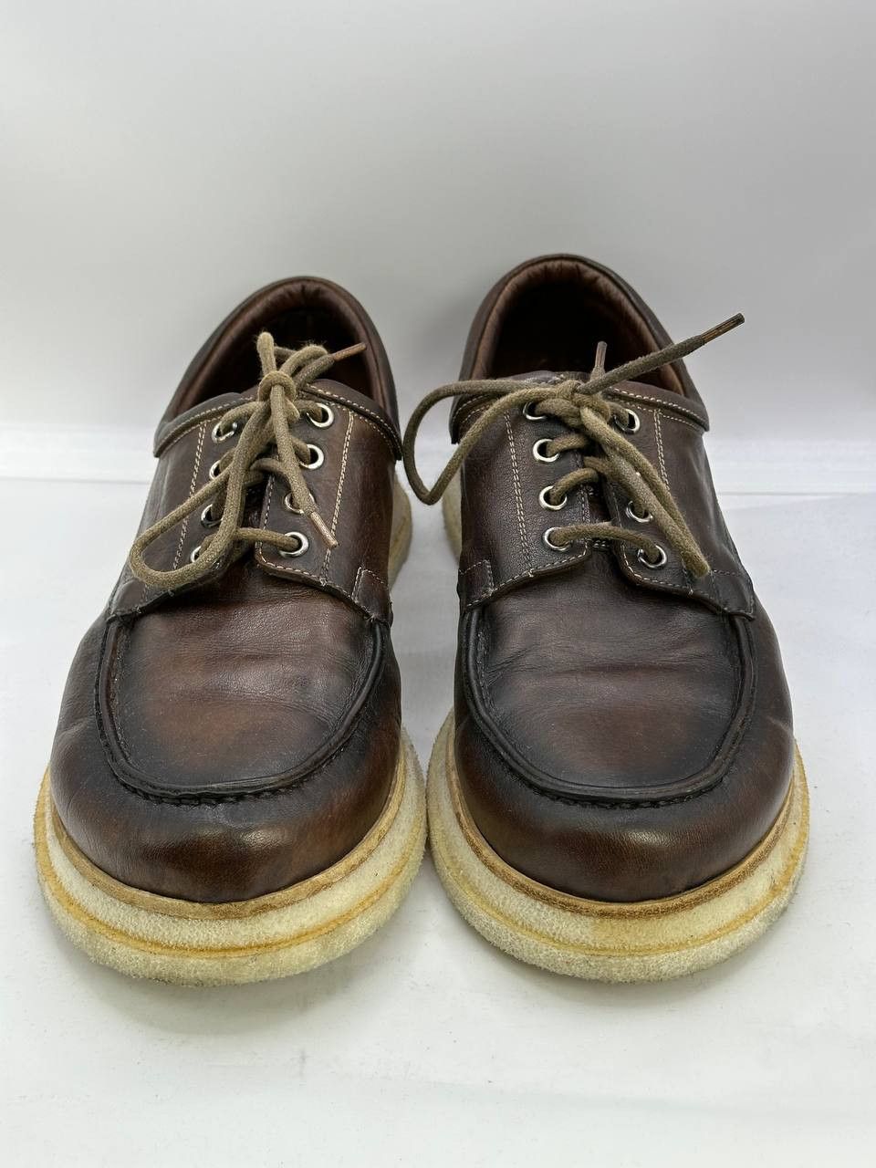 Shoto SHOTO Handmade Leather Shoes Brown Crepe Sole Made in Italy Size US 7.5 / EU 40-41 - 1 Thumbnail