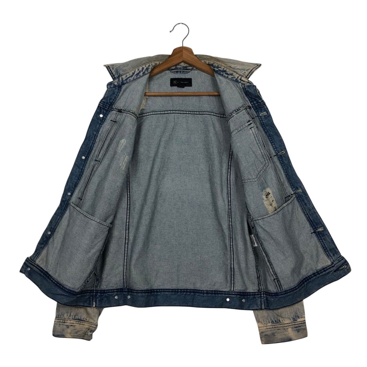 Japanese Brand 📌Distressed Biker Denim Jacket Punk Style INC Issey Miyake Size US S / EU 44-46 / 1 - 18 Thumbnail