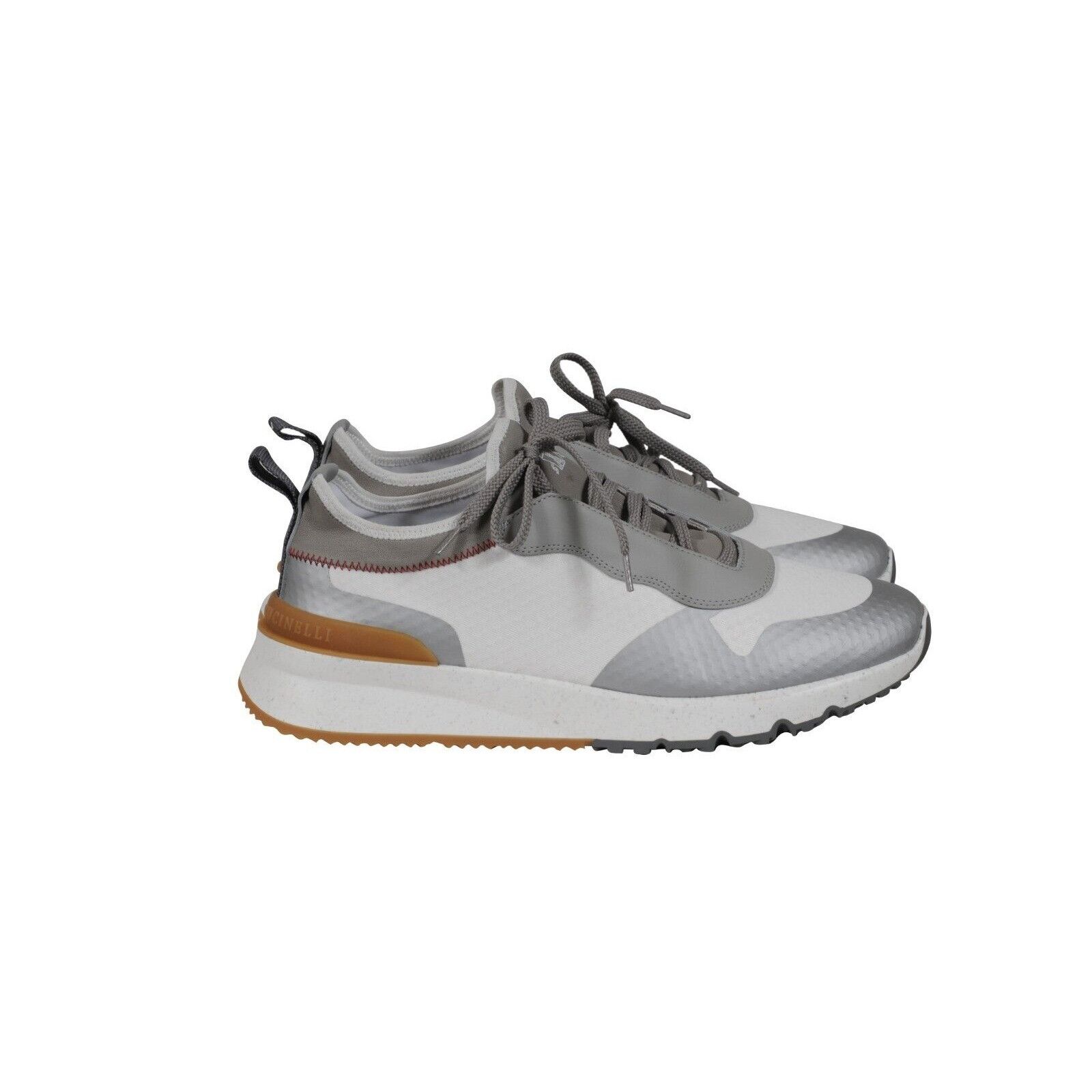 Brunello Cucinelli Panelled Lace Up Sneakers - 02204 Size US 10.5 / EU 43-44 - 8 Thumbnail