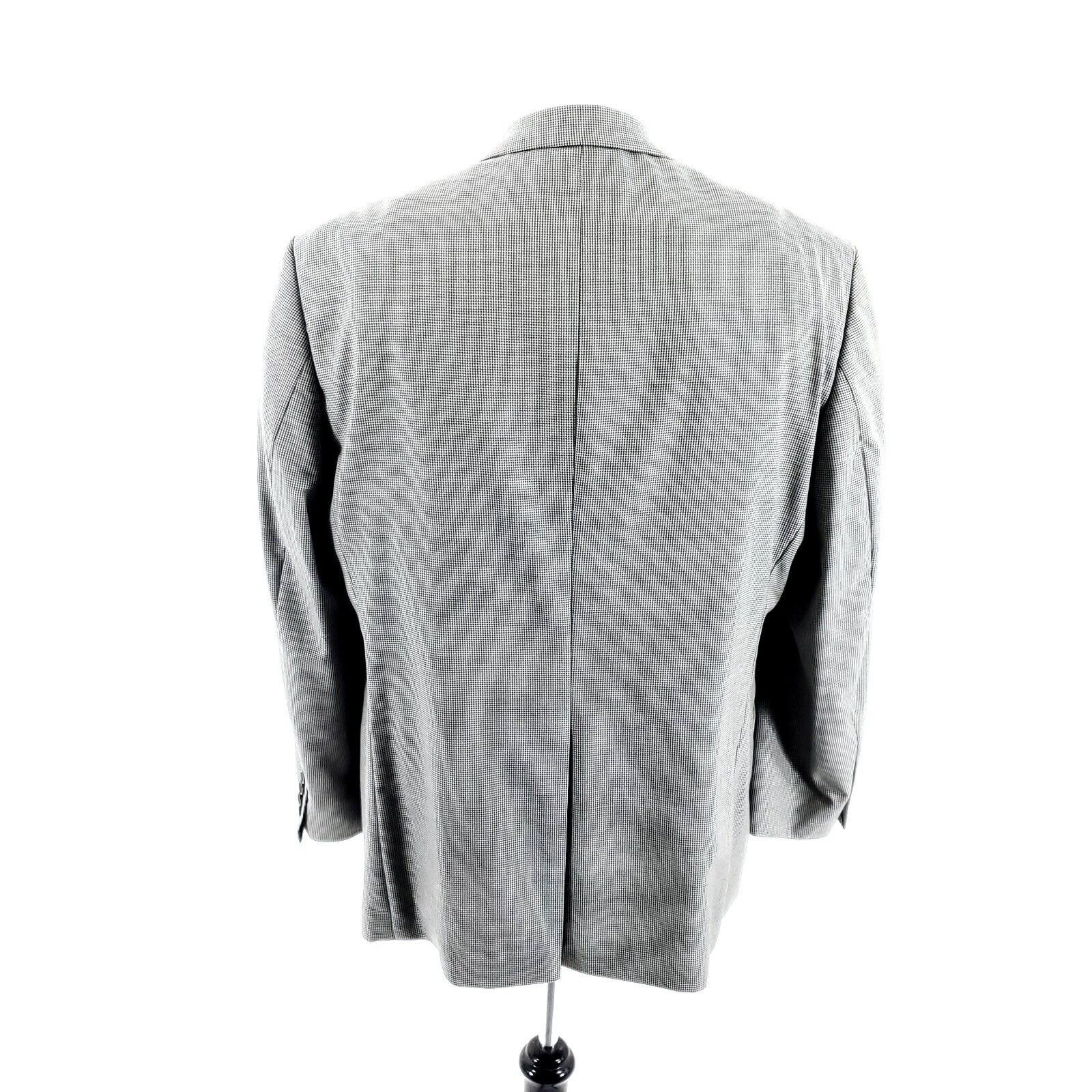 Nautica Nautica Wool 2 Button Sport Coat 44R Gray Beige Green Hounds Size 44R - 5 Thumbnail