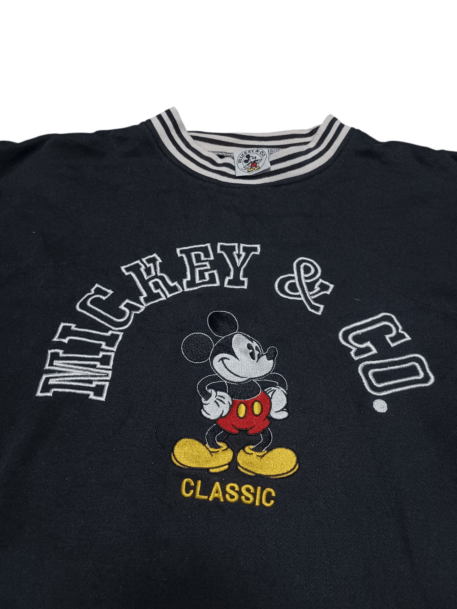 Mickey Mouse MICKEY&CO DISNEY VINTAGE BIGLOGO EMBROIDERED SWEATSHIRT Size US XL / EU 56 / 4 - 2 Thumbnail