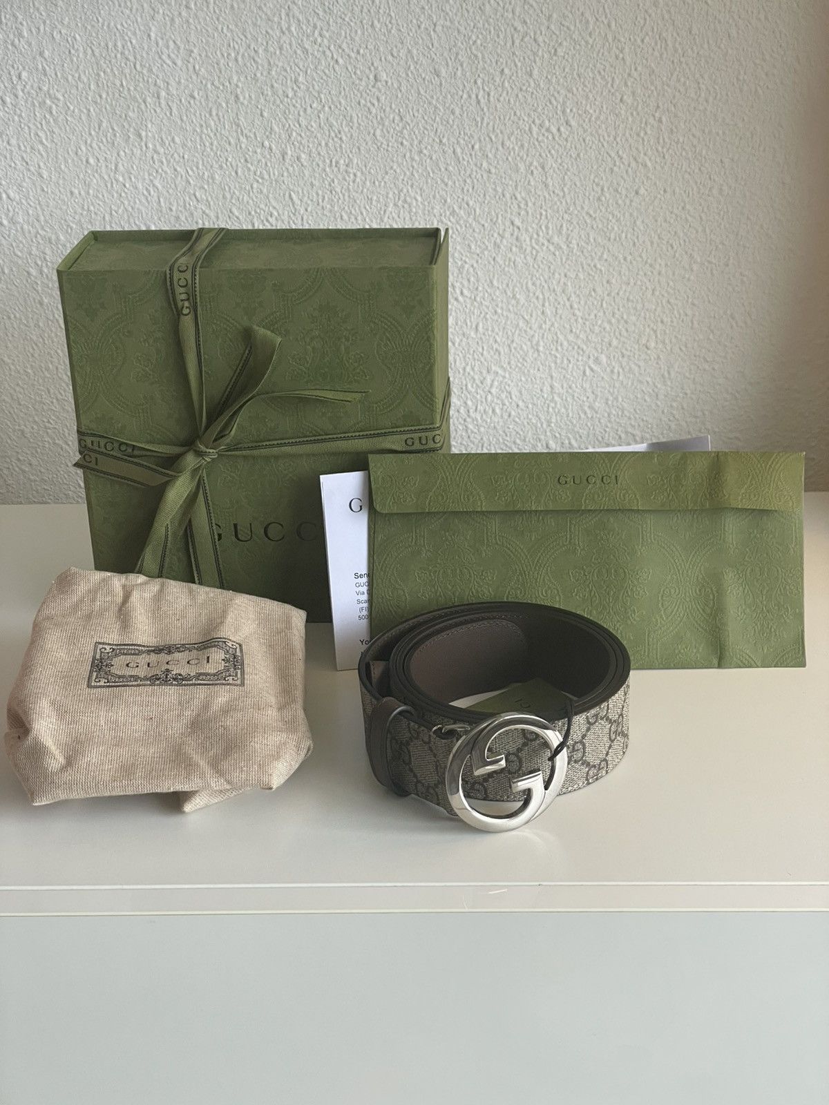 Gucci GUCCI GG BELT INTERLOCKING / 110 cm Size ONE SIZE - 2 Thumbnail
