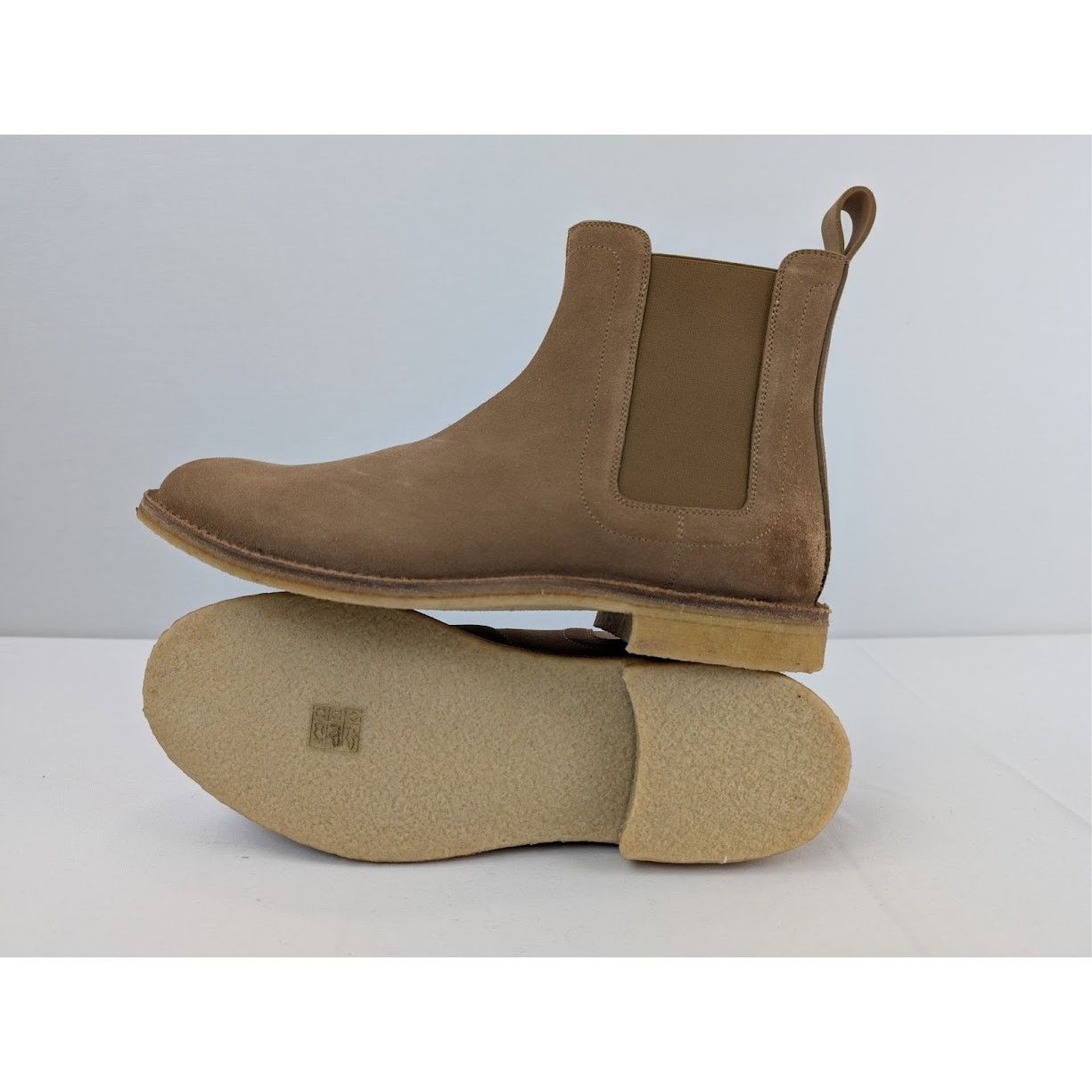 Bottega Veneta o1rshd1 Suede Chelsea Boots in Light Brown Size US 8 / EU 41 - 12 Thumbnail