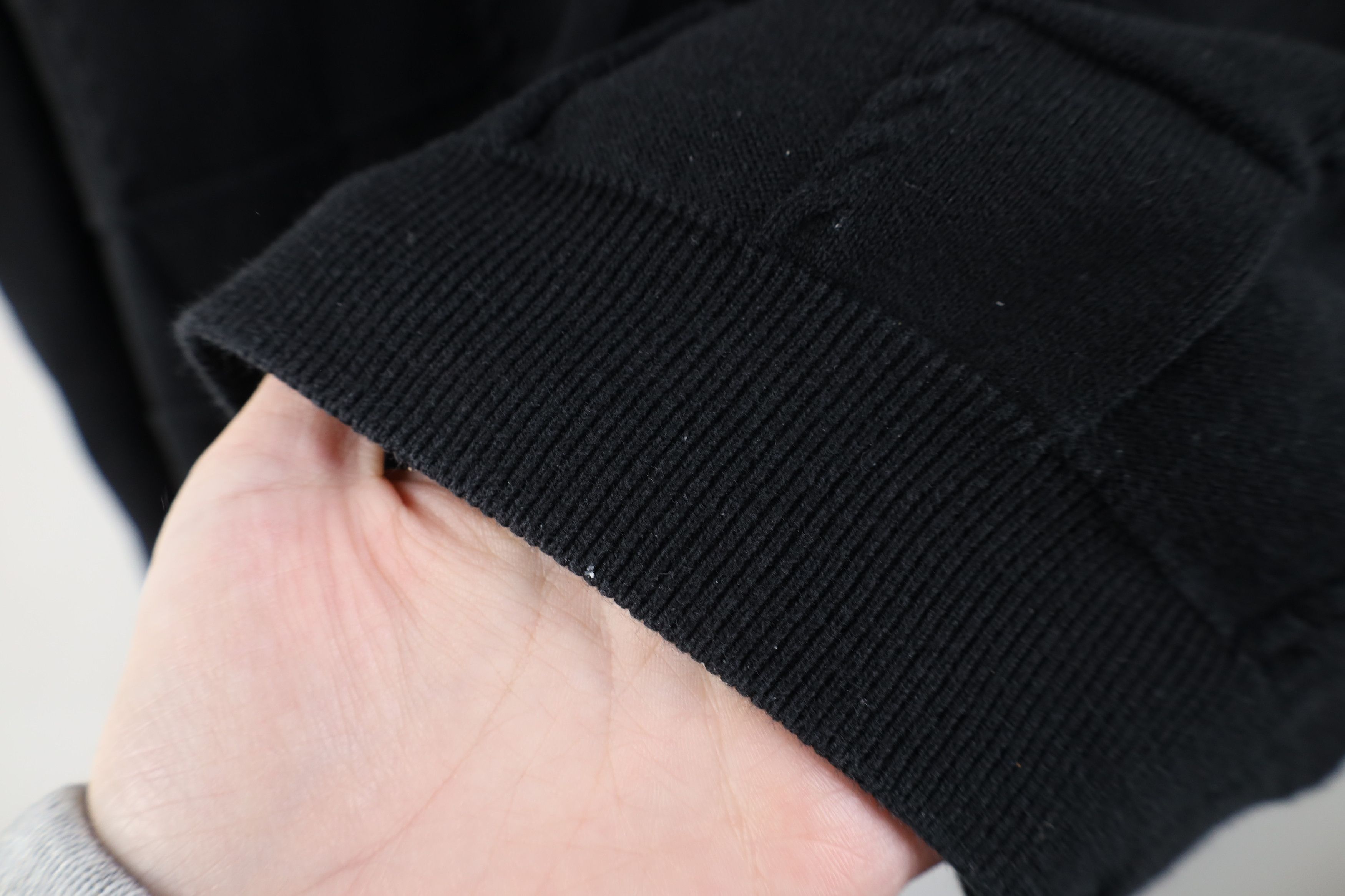 Vintage Vintage 90s Streetwear Cable Knit Mock Neck Sweater Black Size US XL / EU 56 / 4 - 5 Thumbnail