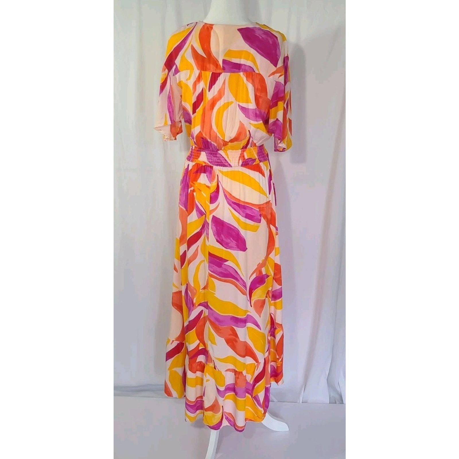 Anthropologie Anthropologie Abel the Label Swish Hi Lo Floral Dress Medium Size M / US 6-8 / IT 42-44 - 5 Thumbnail