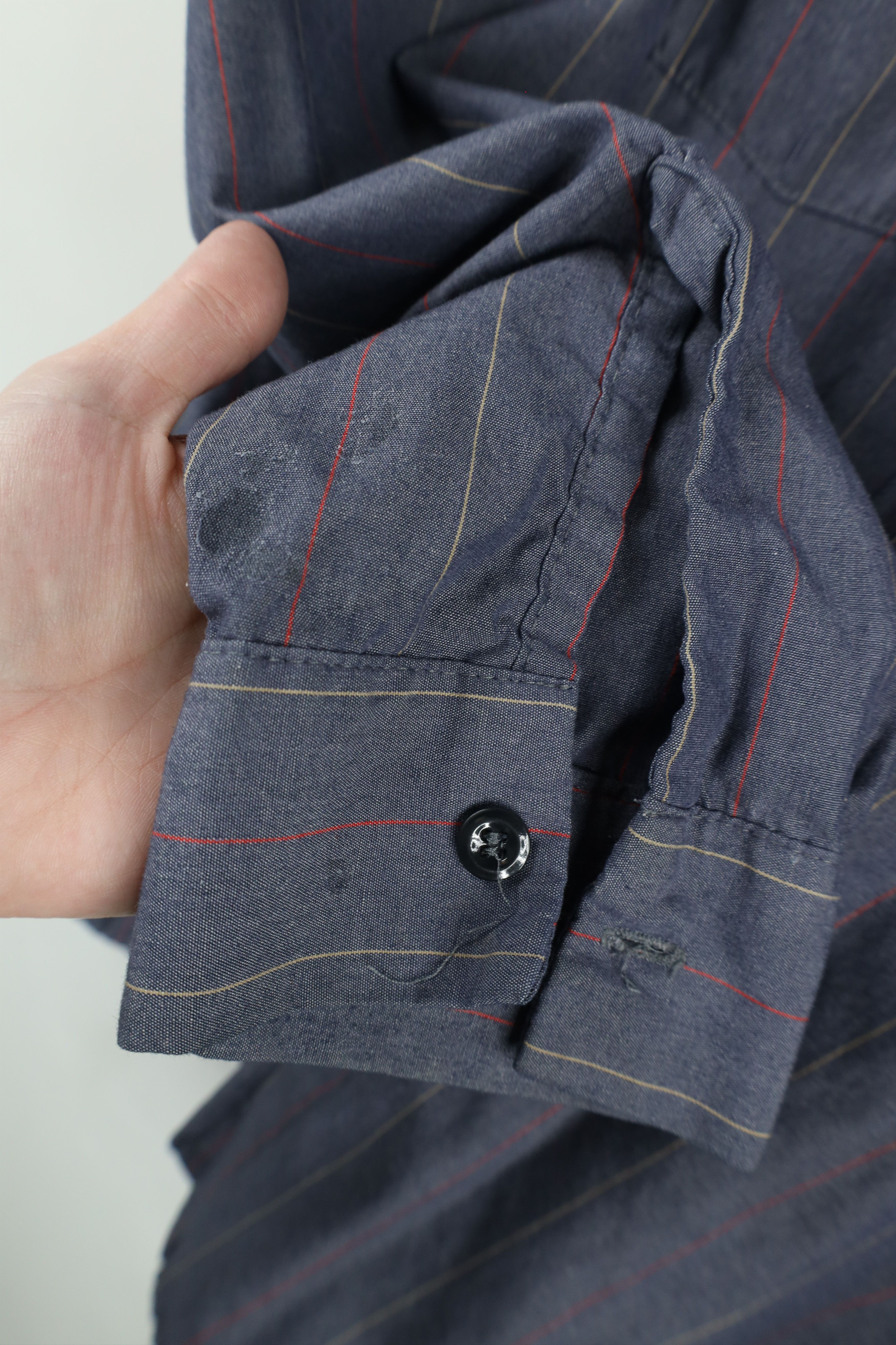 Vintage Vintage 90s Streetwear Workwear Mechanic Button Shirt Size US L / EU 52-54 / 3 - 12 Thumbnail
