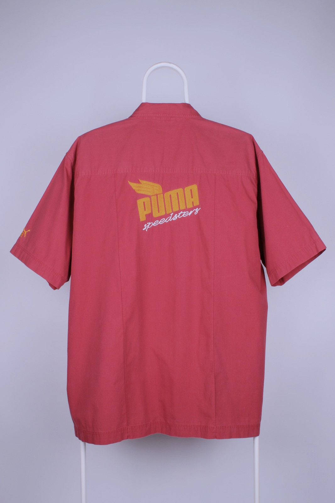 Puma × Vintage PUMA Speedsters Vintage Red Short Sleeve Shirt Size US XL / EU 56 / 4 - 1 Thumbnail