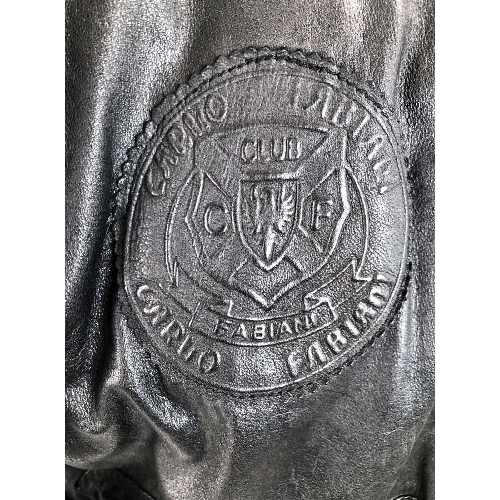 Vintage VINTAGE Fabiani Jacket Mens 46 Brown LEATHER Embossed 90s Logo Bomber Size US S / EU 44-46 / 1 - 3 Thumbnail