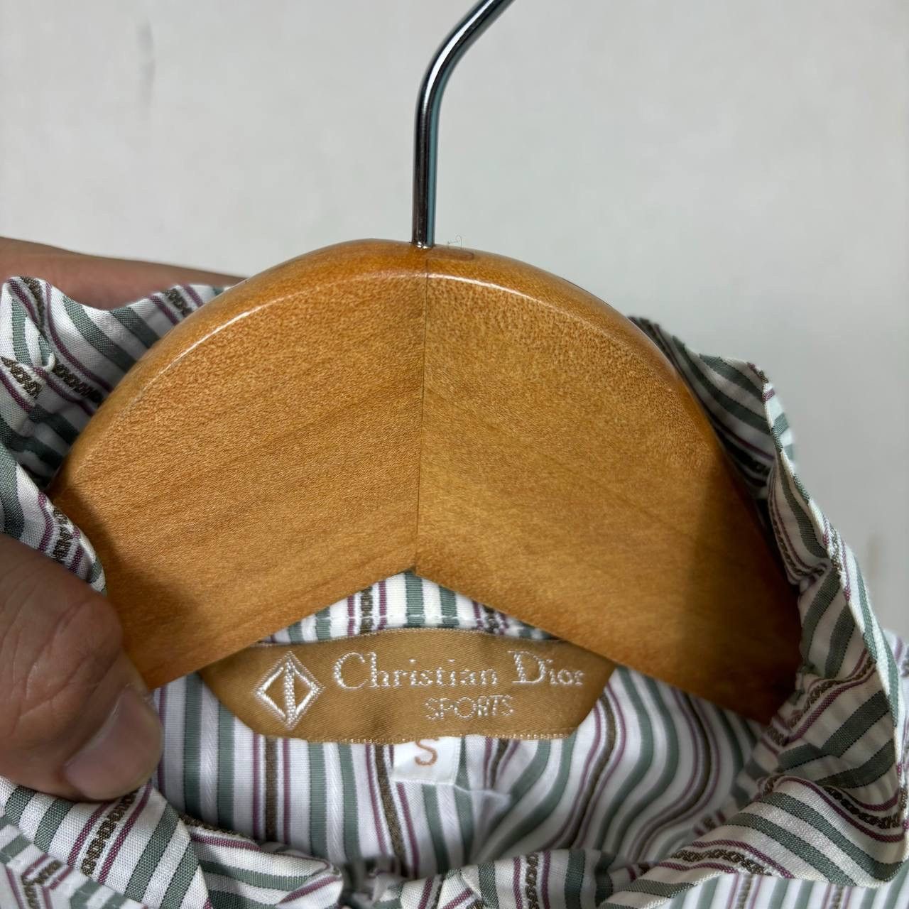 Christian Dior Monsieur Vintage Christian Dior Sports Striped Ruffle Blouse M 90s Size S / US 4 / IT 40 - 4 Thumbnail