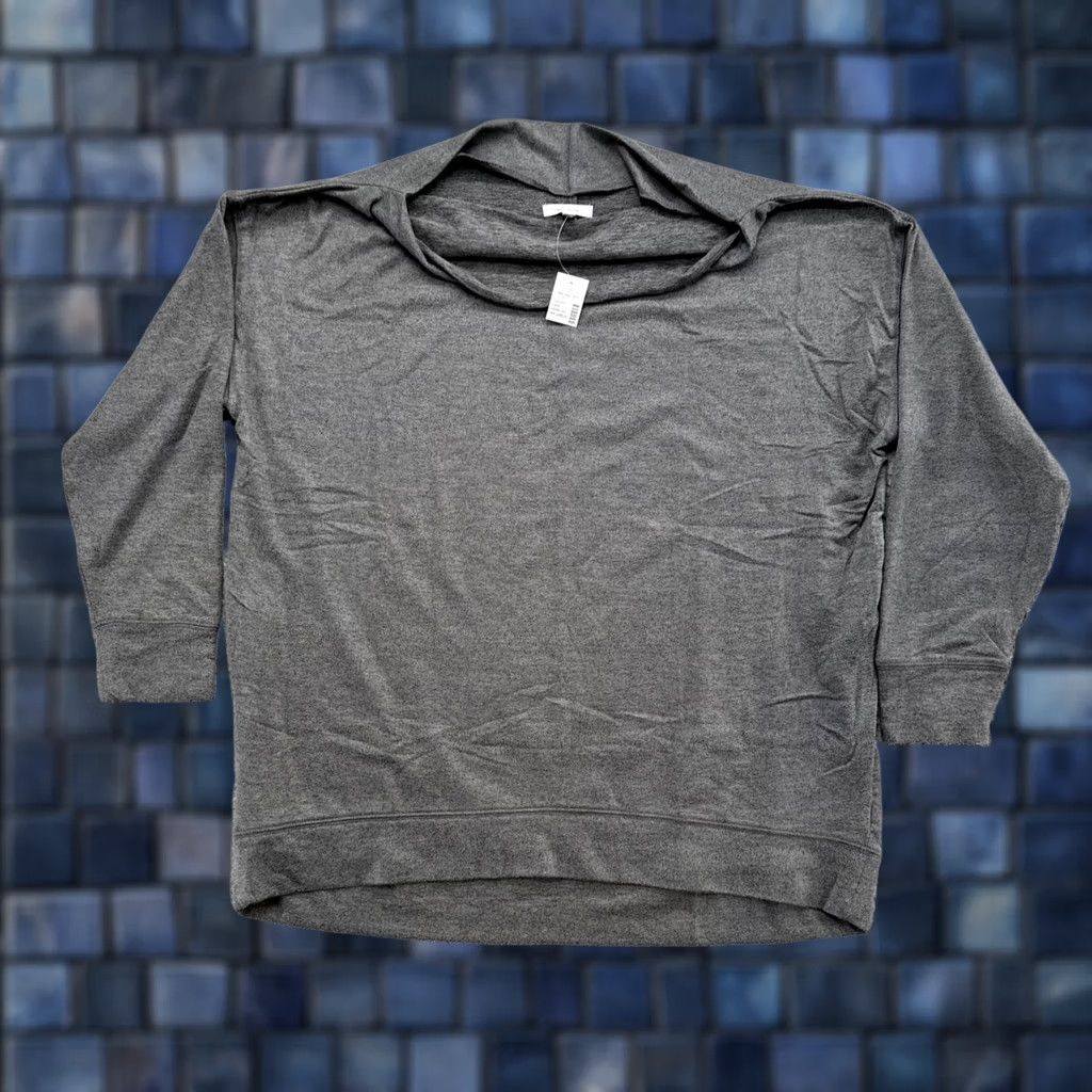 Vintage Maurices Women’s Gray Sweatshirt Top 2XL Pullover Crew Neck Cotton Blend Activewear Sweatshirt Mens Womens Girls Size XXL / US 16-18 / IT 52-54 - 1 Thumbnail
