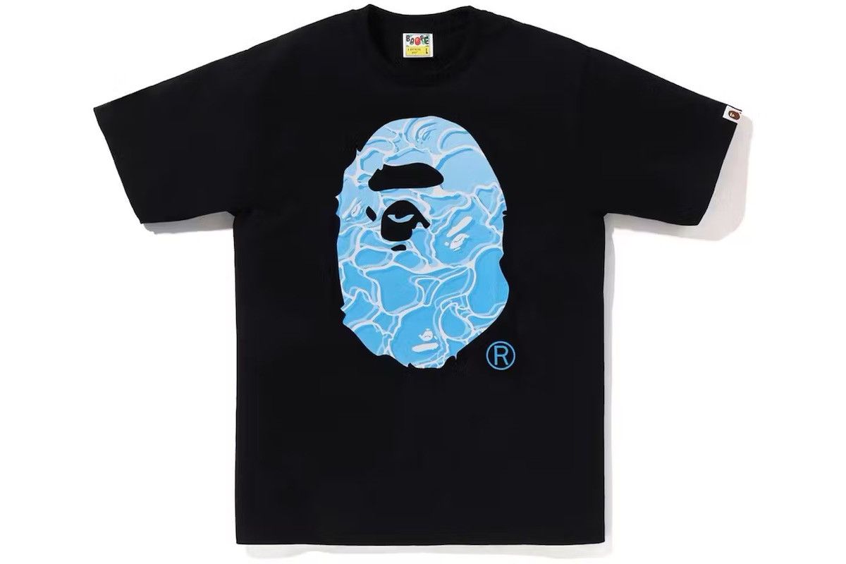 Bape BAPE ABC Sea Surface Camo Ape Head Tee Black Size US M / EU 48-50 / 2 - 2 Thumbnail
