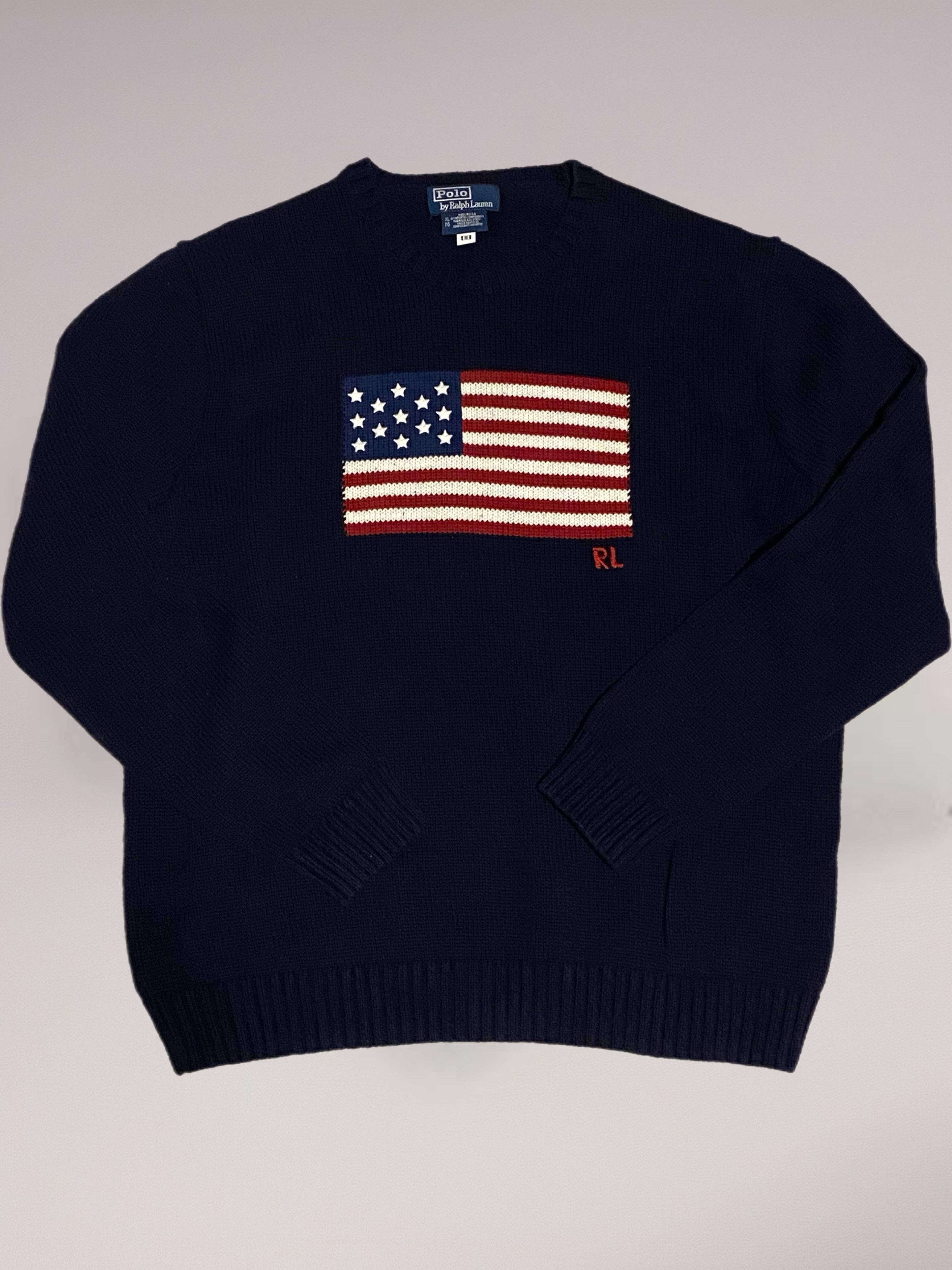 Polo Ralph Lauren Ralph Lauren American Flag Sweater Size US XL / EU 56 / 4 - 1 Thumbnail
