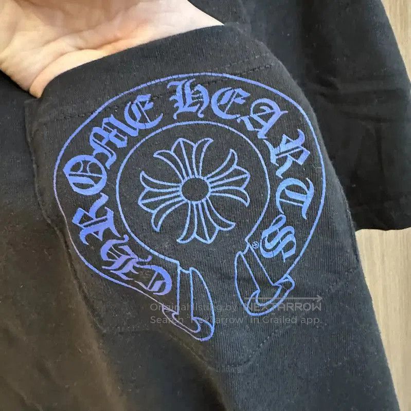 Chrome Hearts Black Cotton T-Shirt for Summer .