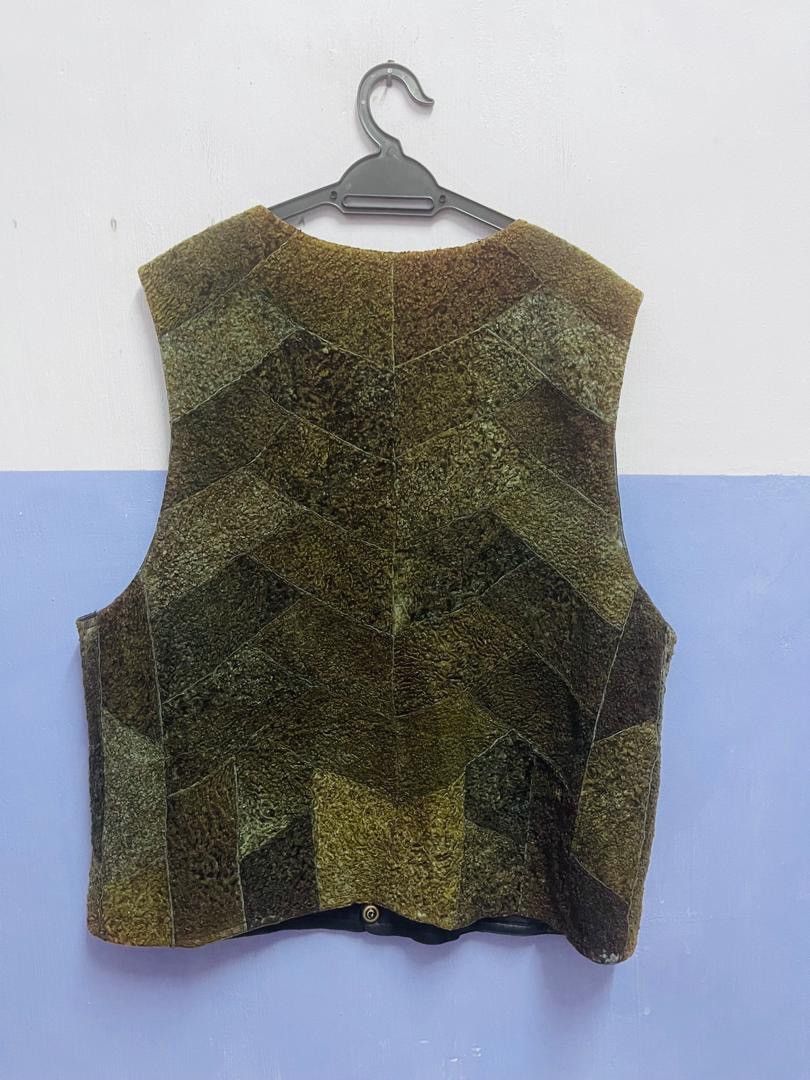 Japanese Brand Vintage Reversible Malubel Sydney Lamb Leather Patchwork Size US L / EU 52-54 / 3 - 16 Thumbnail
