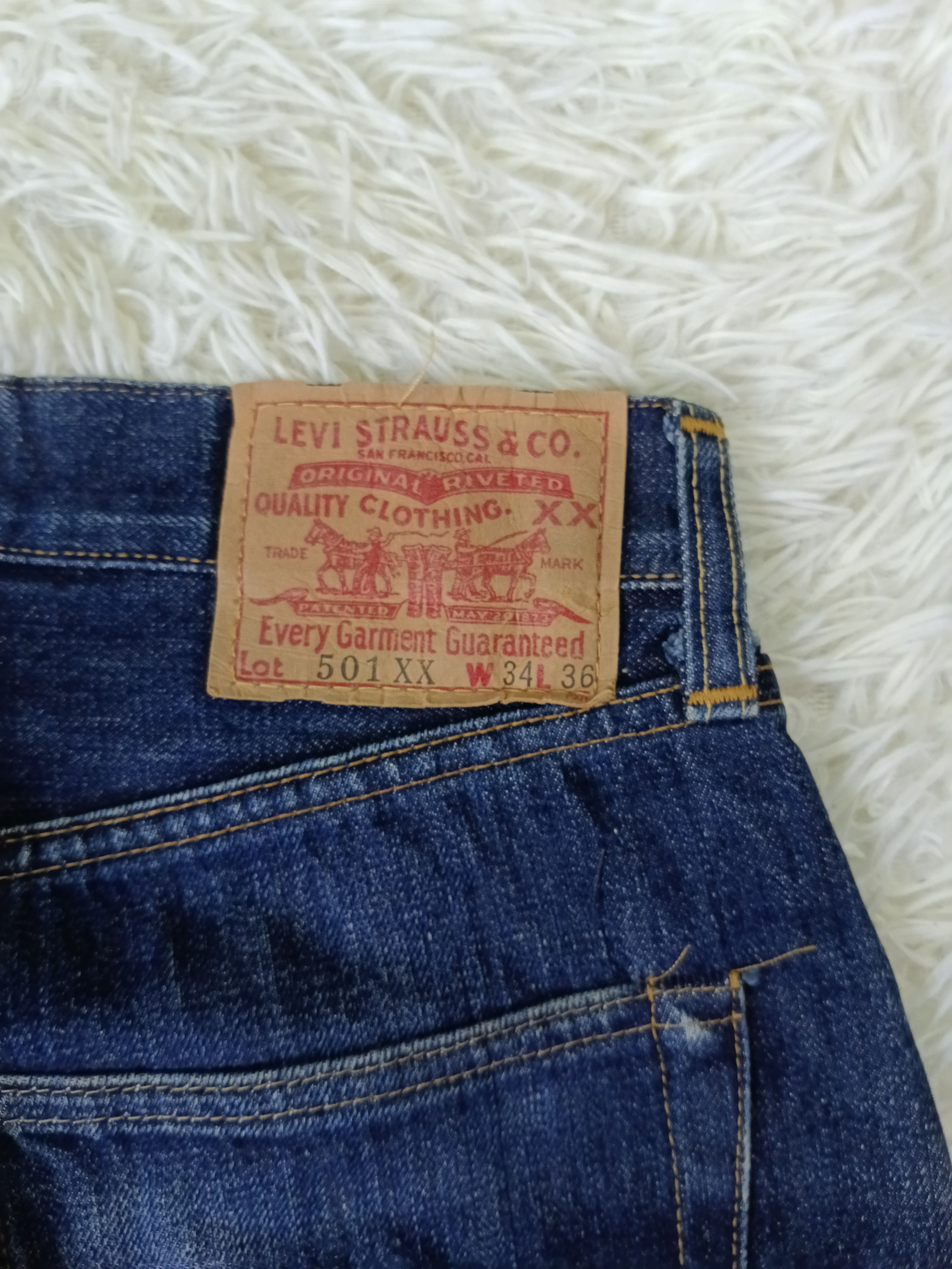 LVC × Levi's Vintage Clothing LEVIS VINTAGE 90s 501 XX BIG E REPRODUCTION Size US 32 / EU 48 - 15 Thumbnail