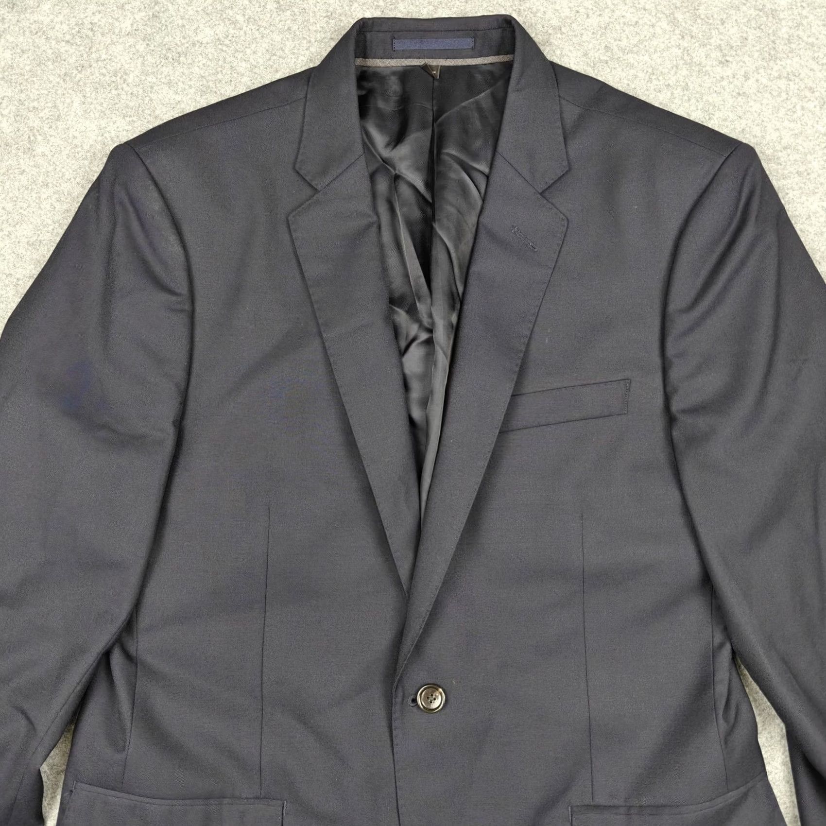 J.Crew J Crew Mens Blazer 40S Blue Wool Ludlow Super 120s Suit Jacket Size 40R - 2 Thumbnail