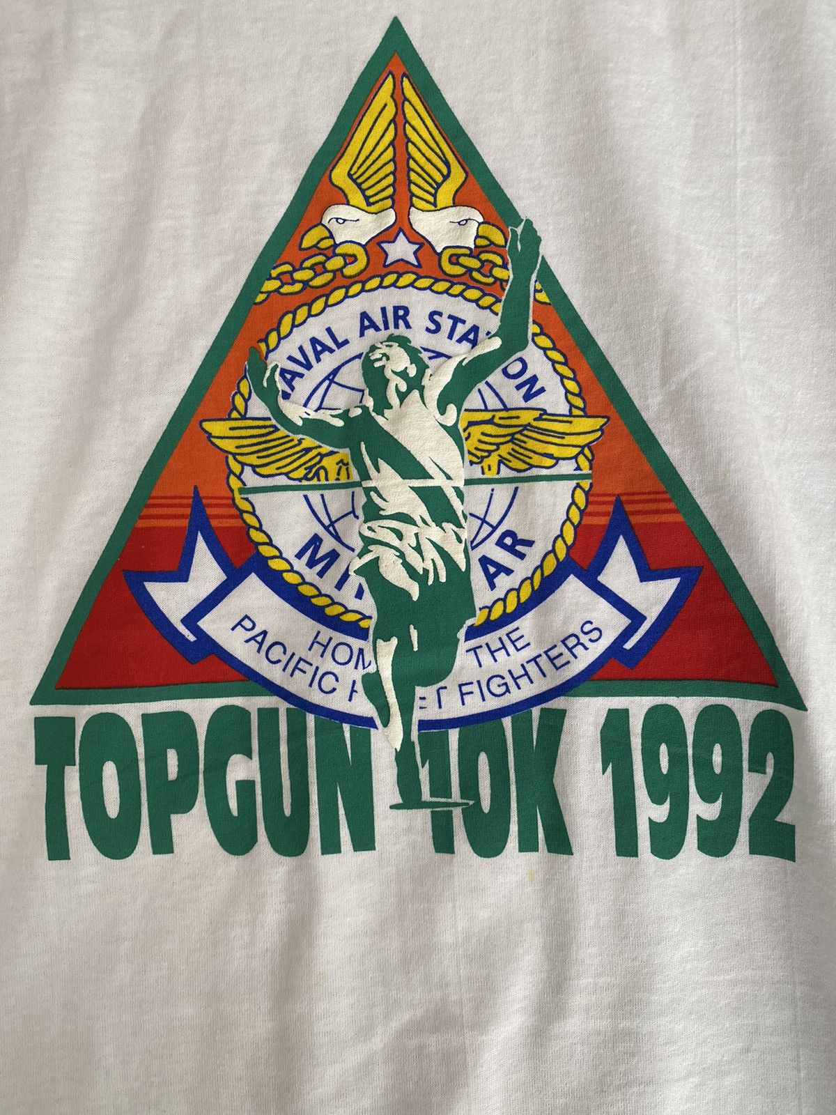 Vintage Vintage 90’s top gun military puff print shirt Size US XL / EU 56 / 4 - 2 Thumbnail