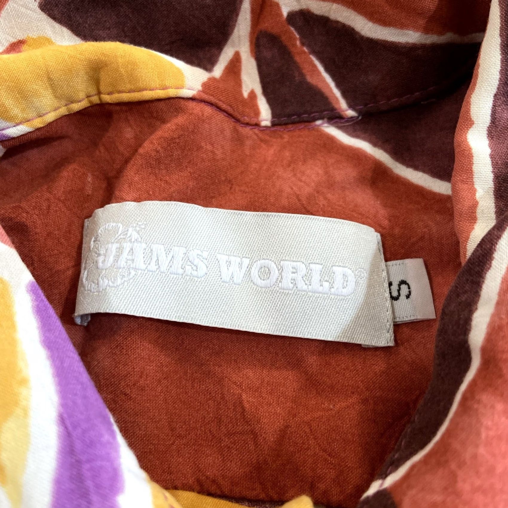 Jams World Jams World Shirt Womens Small Tropical Floral Hibiscus Button-Up Casual Travel 100% Rayon Multicolor Size S / US 4 / IT 40 - 2 Thumbnail