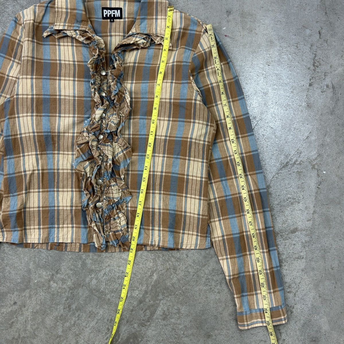 Japanese Brand × Vintage PPFM - Laced Blouse Size M / US 6-8 / IT 42-44 - 18 Thumbnail