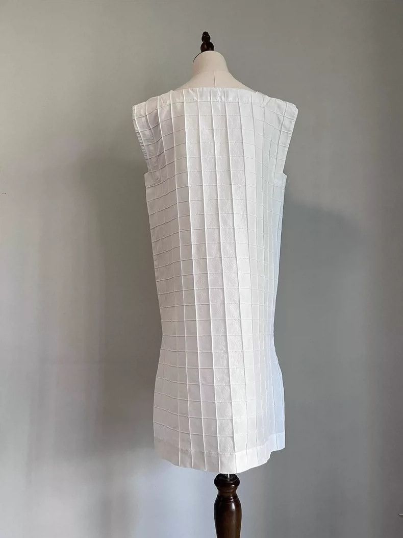 Issey Miyake Issey Miyake size:2 White main line three-dimensional chec Size M / US 6-8 / IT 42-44 - 5 Thumbnail