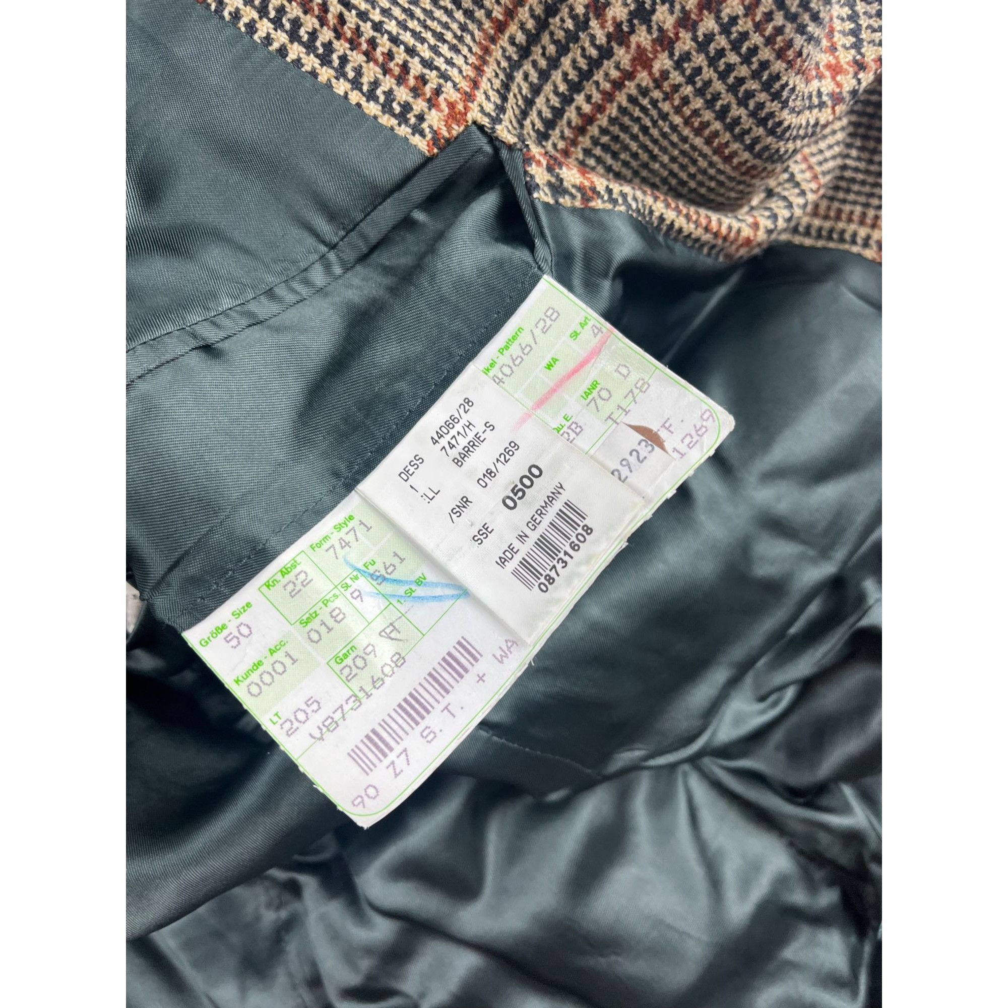 Ermenegildo Zegna × Vintage Ermenegildo Zegna Wool & Cashmere Plaid Blazer Made In Germa Size 42R - 3 Thumbnail