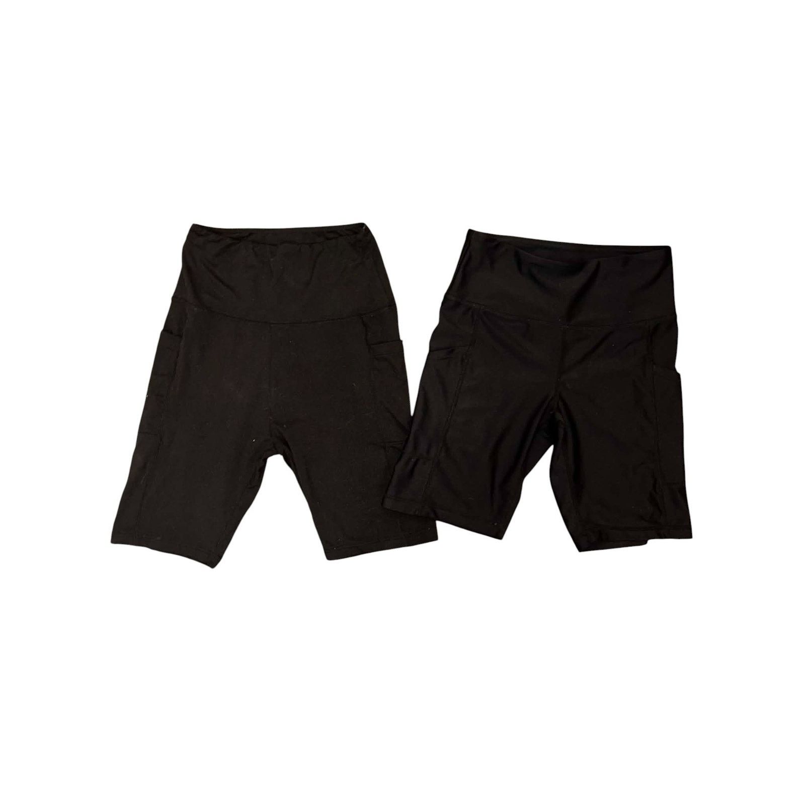 Other 2 Pair Biker Shorts Yoga Shorts Compression Stretch Black SM Size 25" / US 0 / IT 36 - 3 Thumbnail