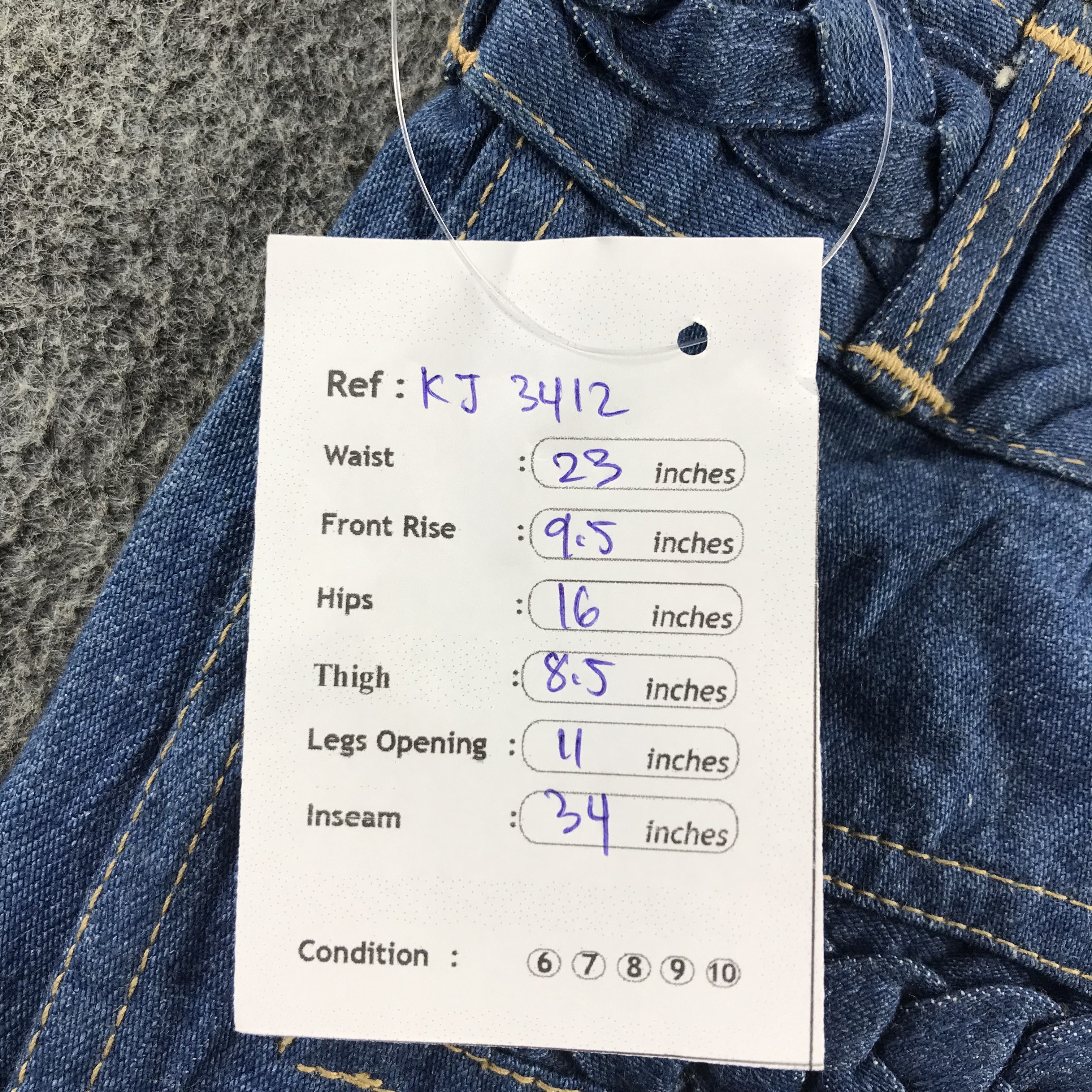 Vintage Vintage 80's Thomaston Flare Denim KJ3412 Size 23" - 9 Thumbnail