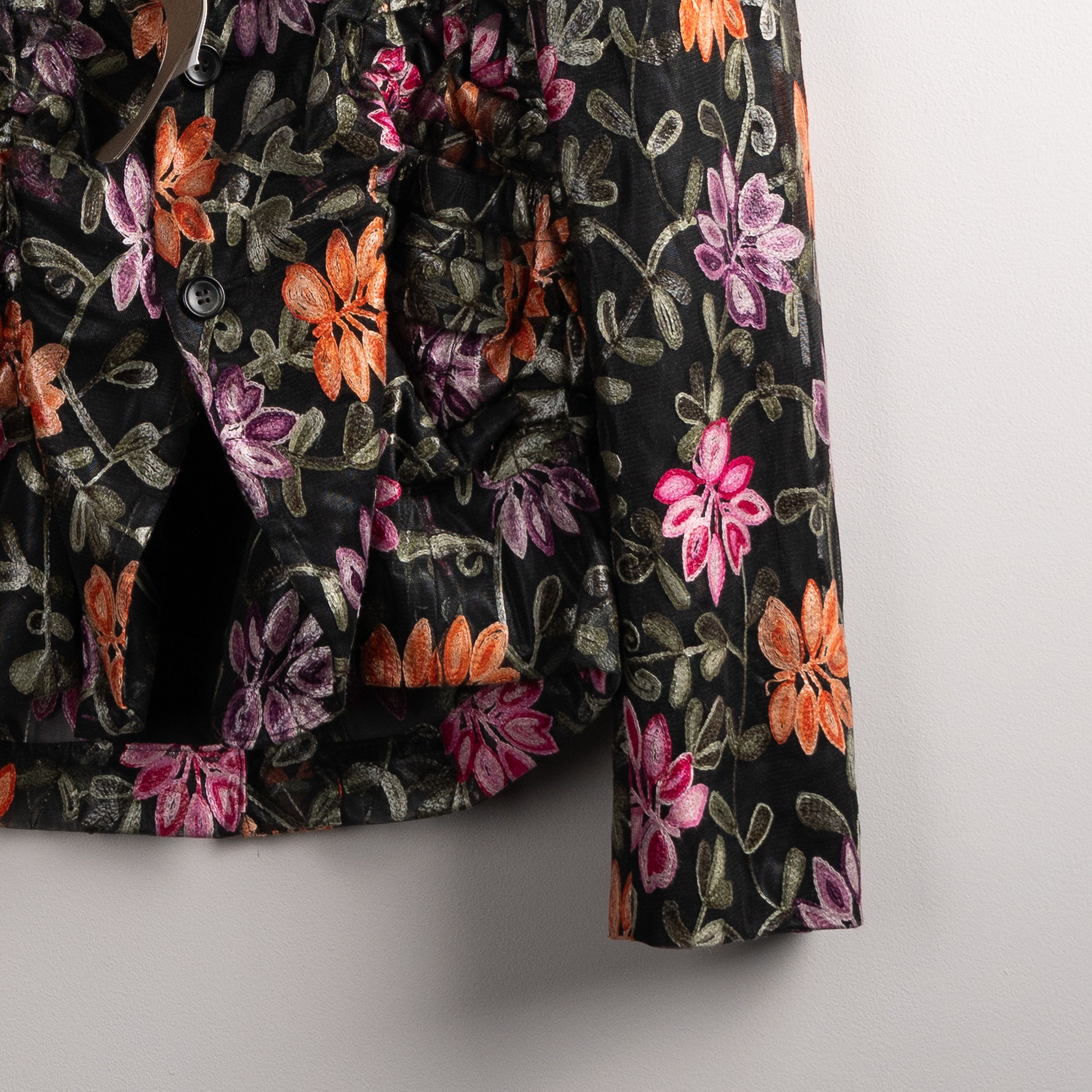 Comme des Garcons Homme Plus Comme Des Garcons Homme Plus SS19 Embroidered Mesh Floral Size US M / EU 48-50 / 2 - 11 Thumbnail