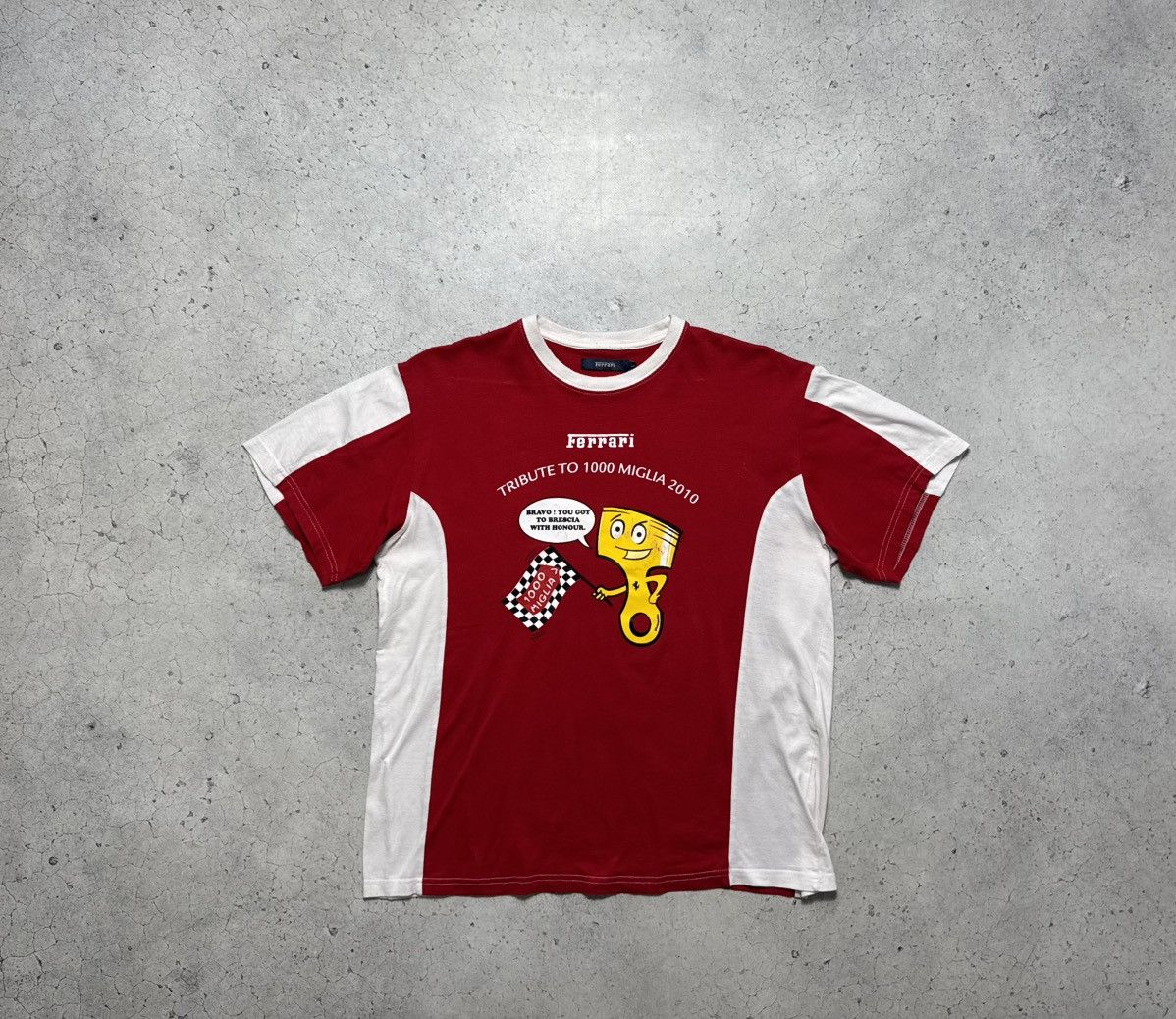 Ferrari Ferrari Red Big Logo Racing T-Shirt Size L 2010 Size US L / EU 52-54 / 3 - 1 Thumbnail