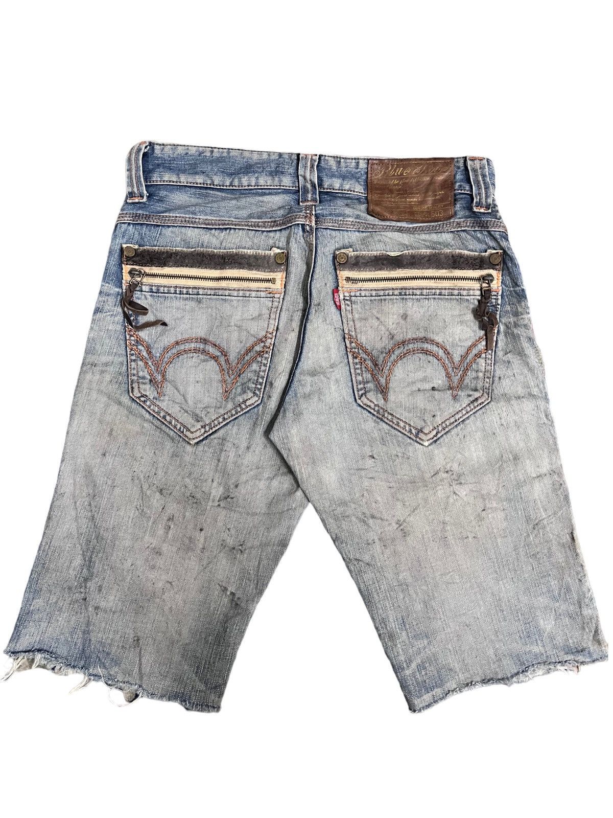 Edwin × Japanese Brand Vintage Edwin 503 blue Trip Distressed Style Denim Size US 30 / EU 46 - 7 Thumbnail
