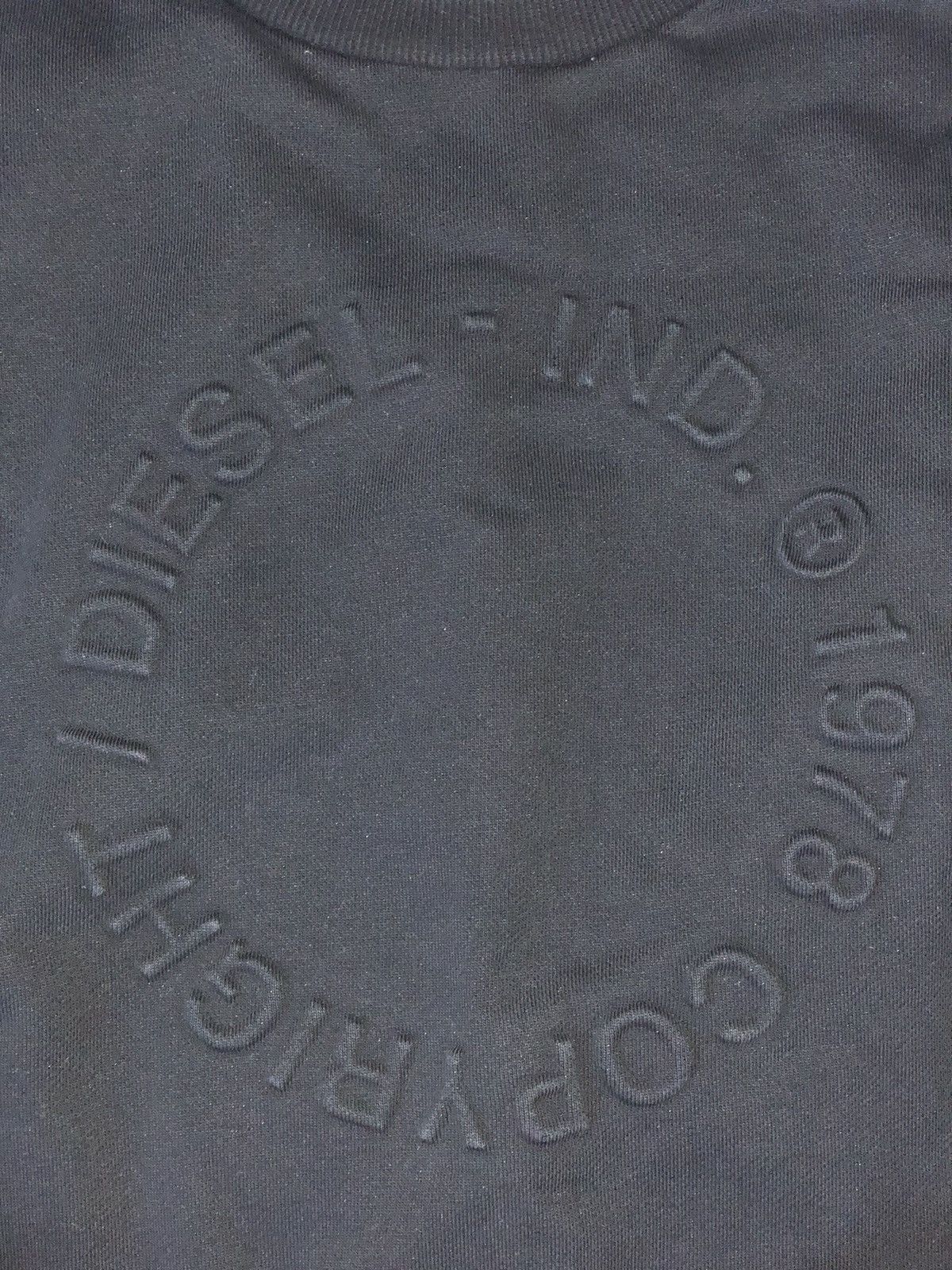 Diesel • Diesel Black Embossed Logo Crewneck Sweatshirt Size US XL / EU 56 / 4 - 3 Thumbnail