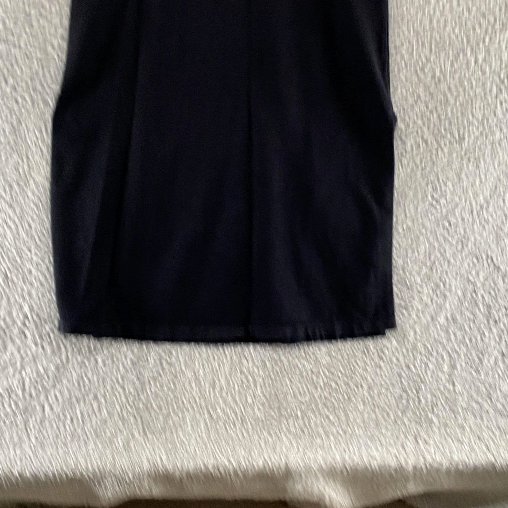 Allsaints VINTAGE AllSaints Shirt Dress Womens 00 Black Cotton Midi Short Sleeve Minimalist Size XXS / US 00 / IT 34 - 3 Thumbnail