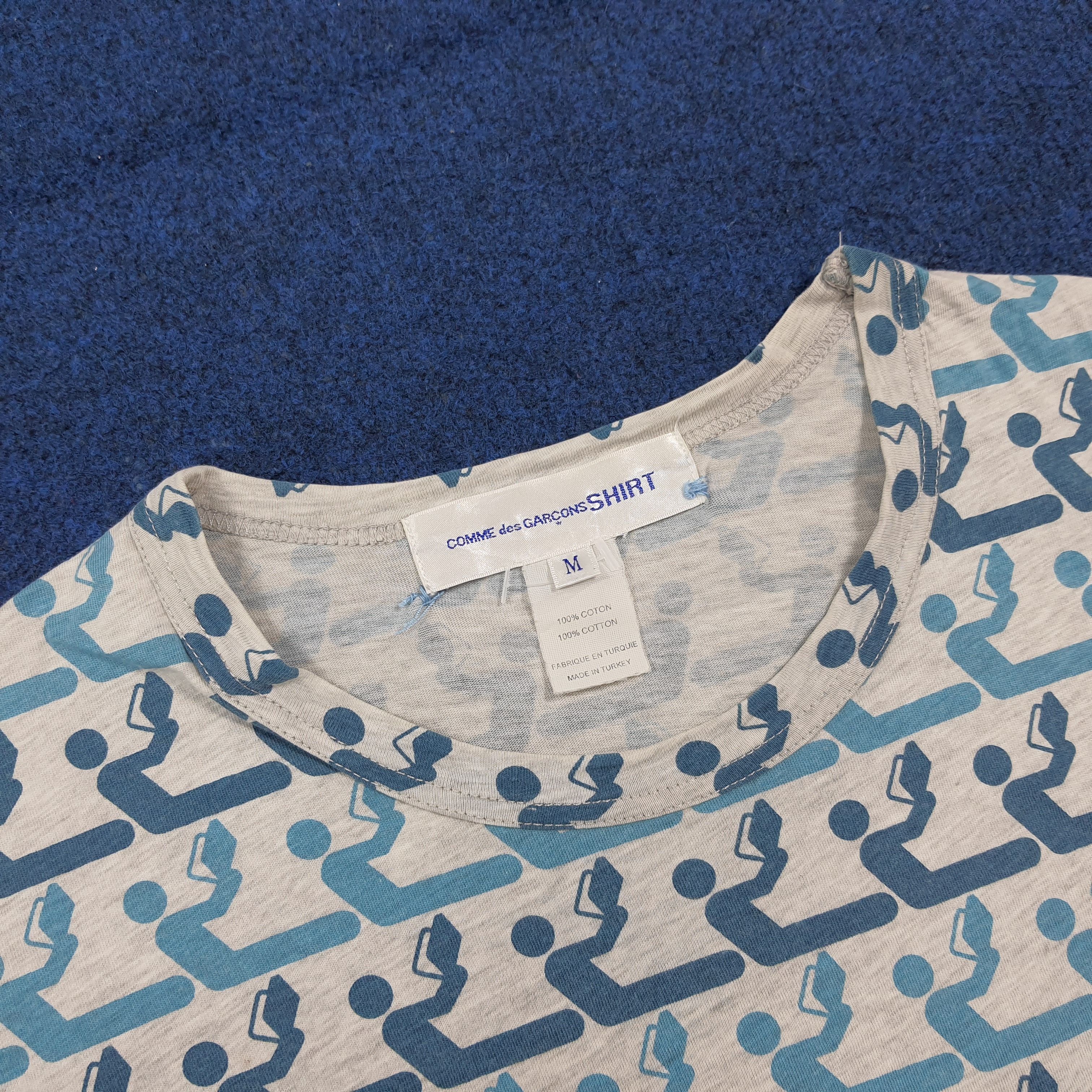 Comme des Garcons Vintage Comme Des Garcons Monogram Pocket Tee C299N17 Size US M / EU 48-50 / 2 - 4 Thumbnail