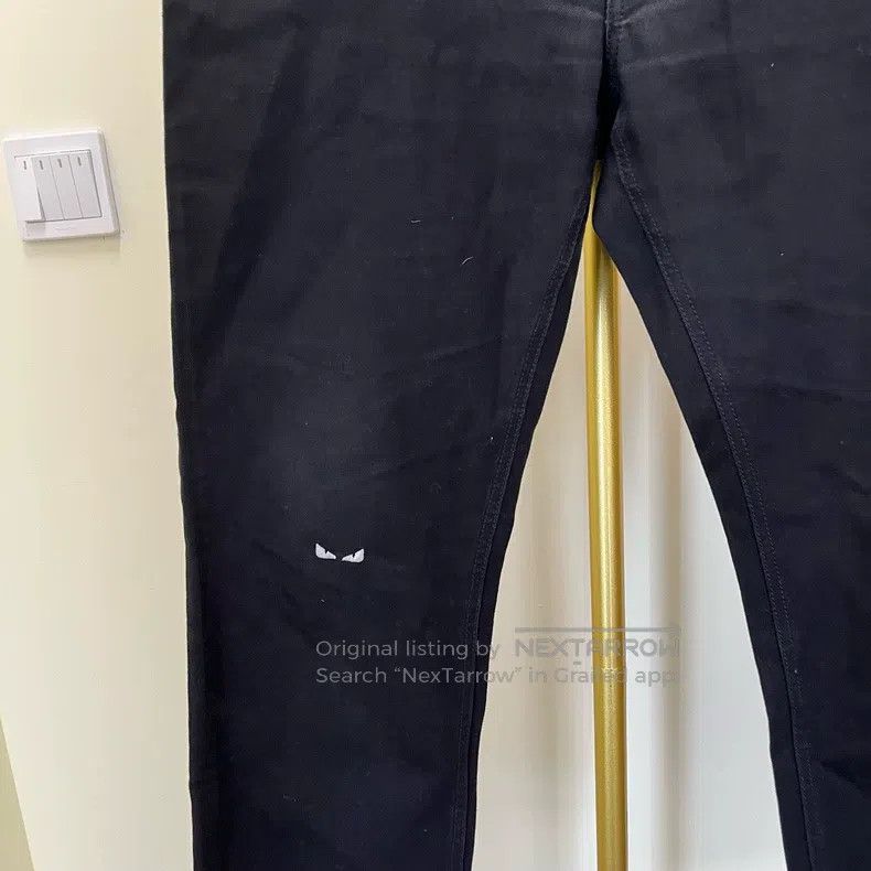 Fendi Fendi Black casual small eye bat embroidery logo jeans Size US 33 - 2 Thumbnail