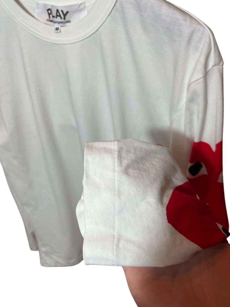 Comme des Garcons PLAY Comme des Garçons Play Multi-Heart Longsleeve White Size US M / EU 48-50 / 2 - 7 Thumbnail