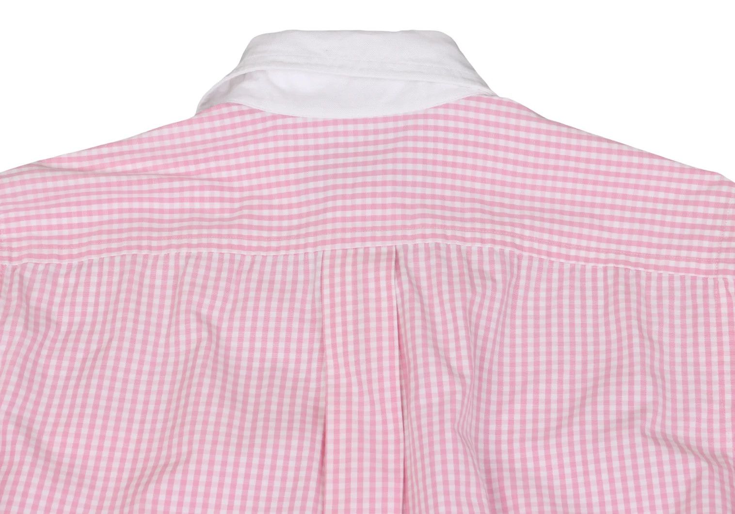 Junya Watanabe Pink and White Check Round Collar Long Sleeve Shirt Size US S / EU 44-46 / 1 - 15 Thumbnail