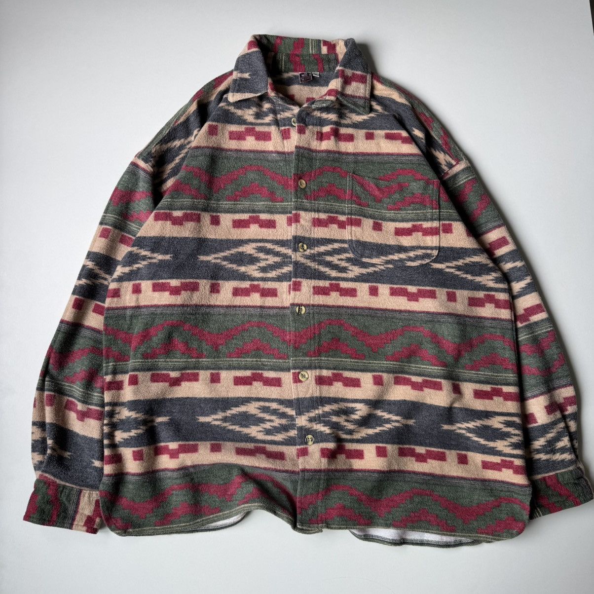 Polo Ralph Lauren × Vintage Vintage Flannel Aztec Cotton Shirt XL Ralph Lauren Style Size US XL / EU 56 / 4 - 9 Thumbnail