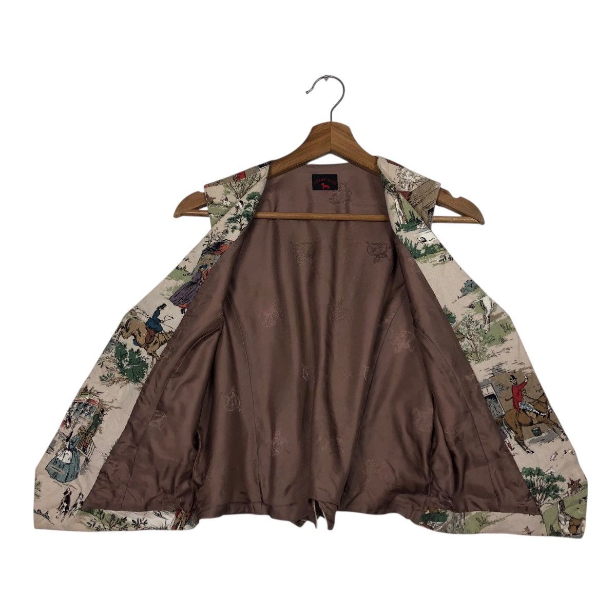 Japanese Brand 📌Vintage Waist Jacket Atelier Haiji Full Print Design Size US M / EU 48-50 / 2 - 15 Thumbnail
