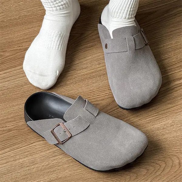 Other Yuuko x Ran Stylish Gray Suede Clogs with Buckle Size US 9 / EU 42 - 1 Thumbnail