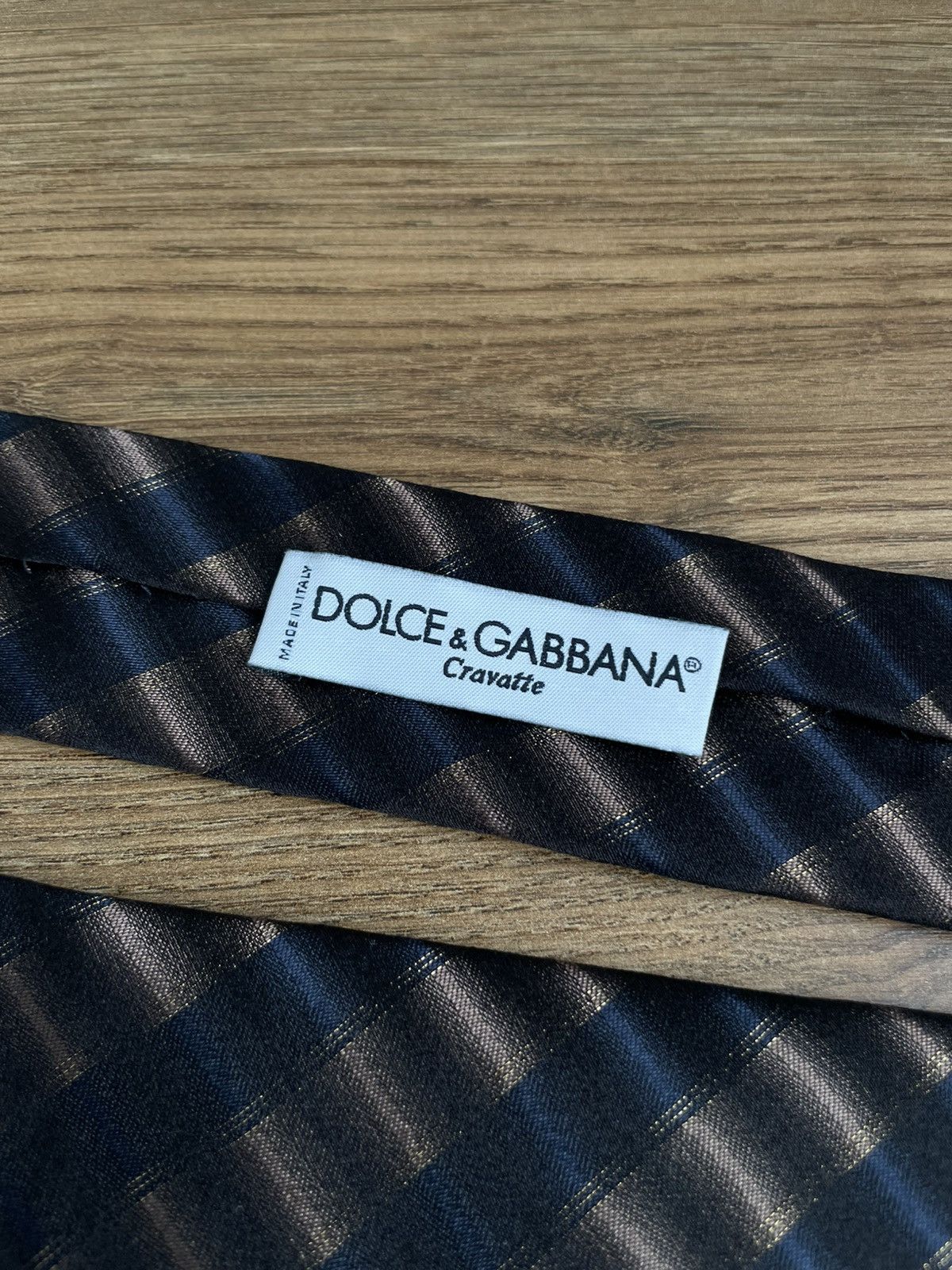 Dolce & Gabbana Dolce & Gabbana DG Men's Silk Brown Black Tie Cravatte Size ONE SIZE - 11 Thumbnail