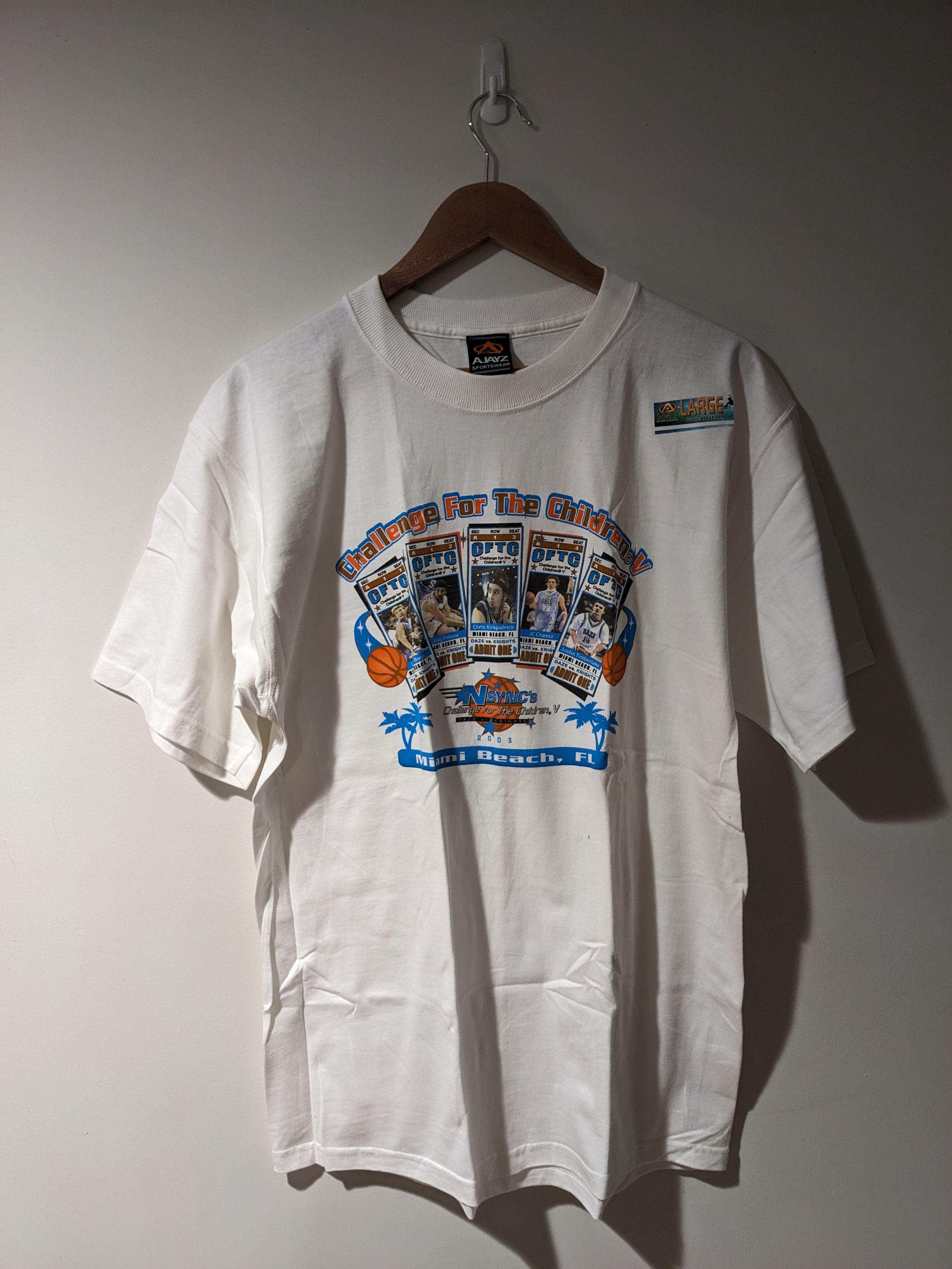 Band Tees × Vintage Vintage 2003 Nsync's Challenge for the Children T-Shirt Size US L / EU 52-54 / 3 - 1 Thumbnail