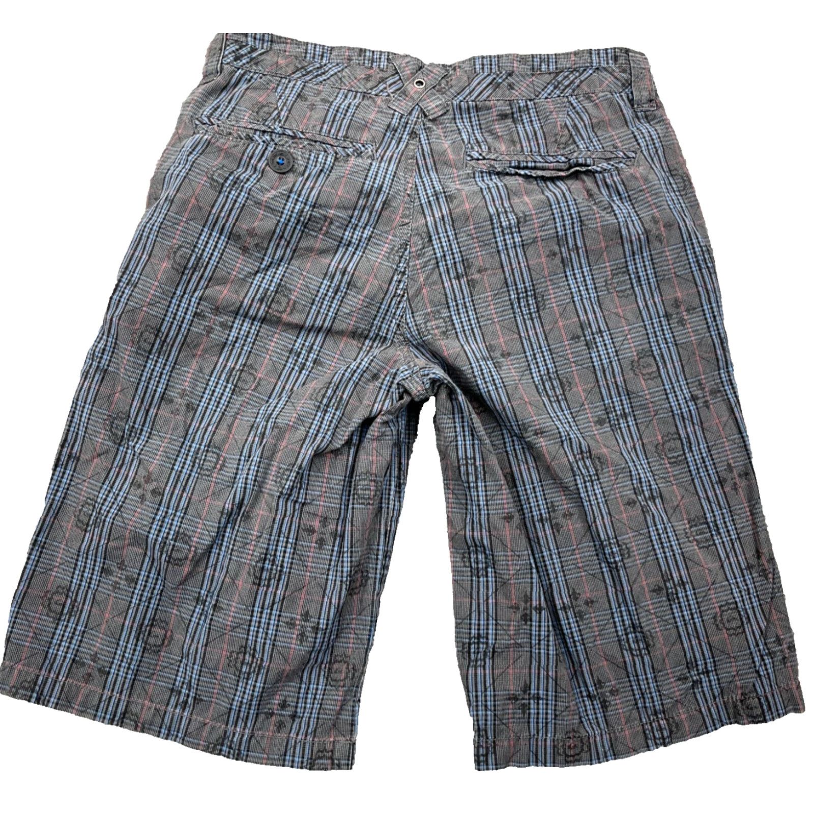 Quiksilver Quiksilver Chino Shorts Men 26 Gray Plaid Flat Front Classic Casual Size US 26 / EU 42 - 2 Thumbnail