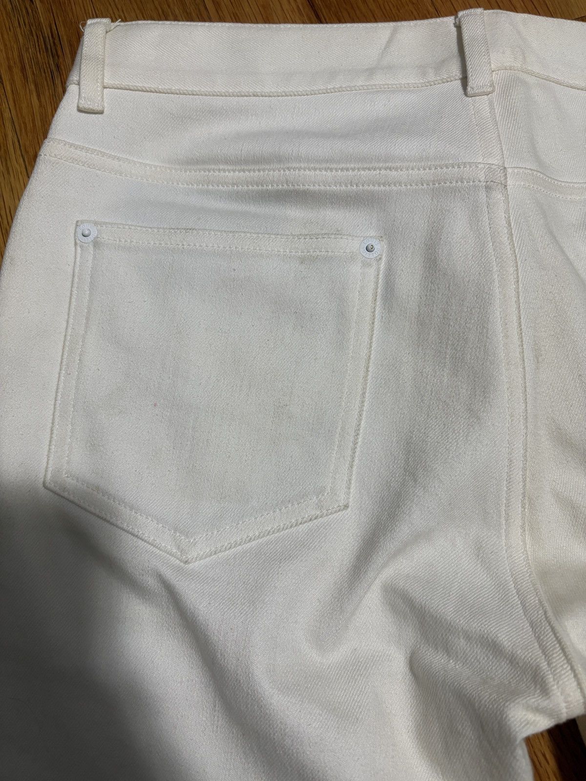 Louis Vuitton LV White Slim Fit Jeans by Virgil Abloh Size US 30 / EU 46 - 8 Thumbnail