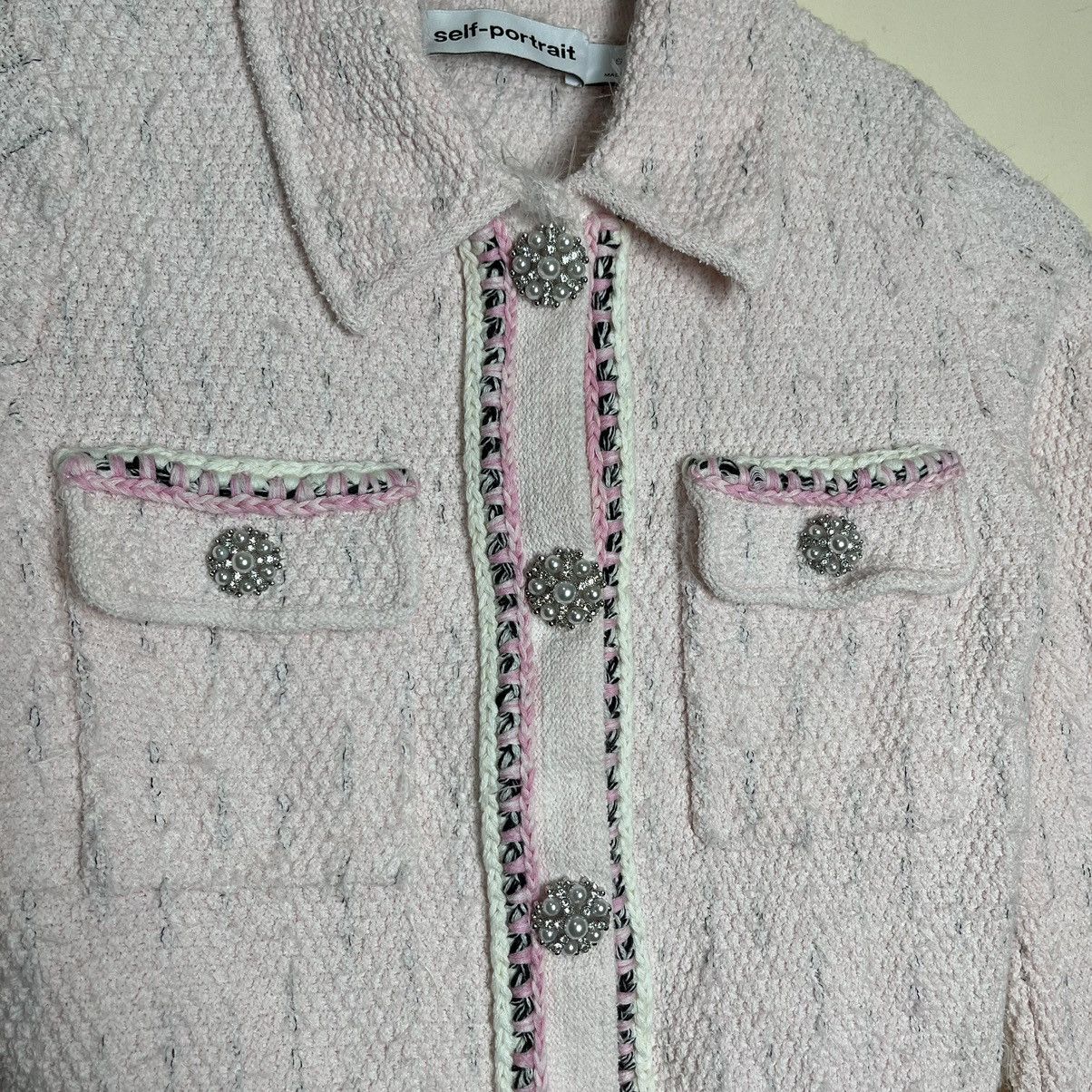 Self-Portrait Self-Portrait Melange Knit Tweed Cardigan Size S / US 4 / IT 40 - 4 Thumbnail