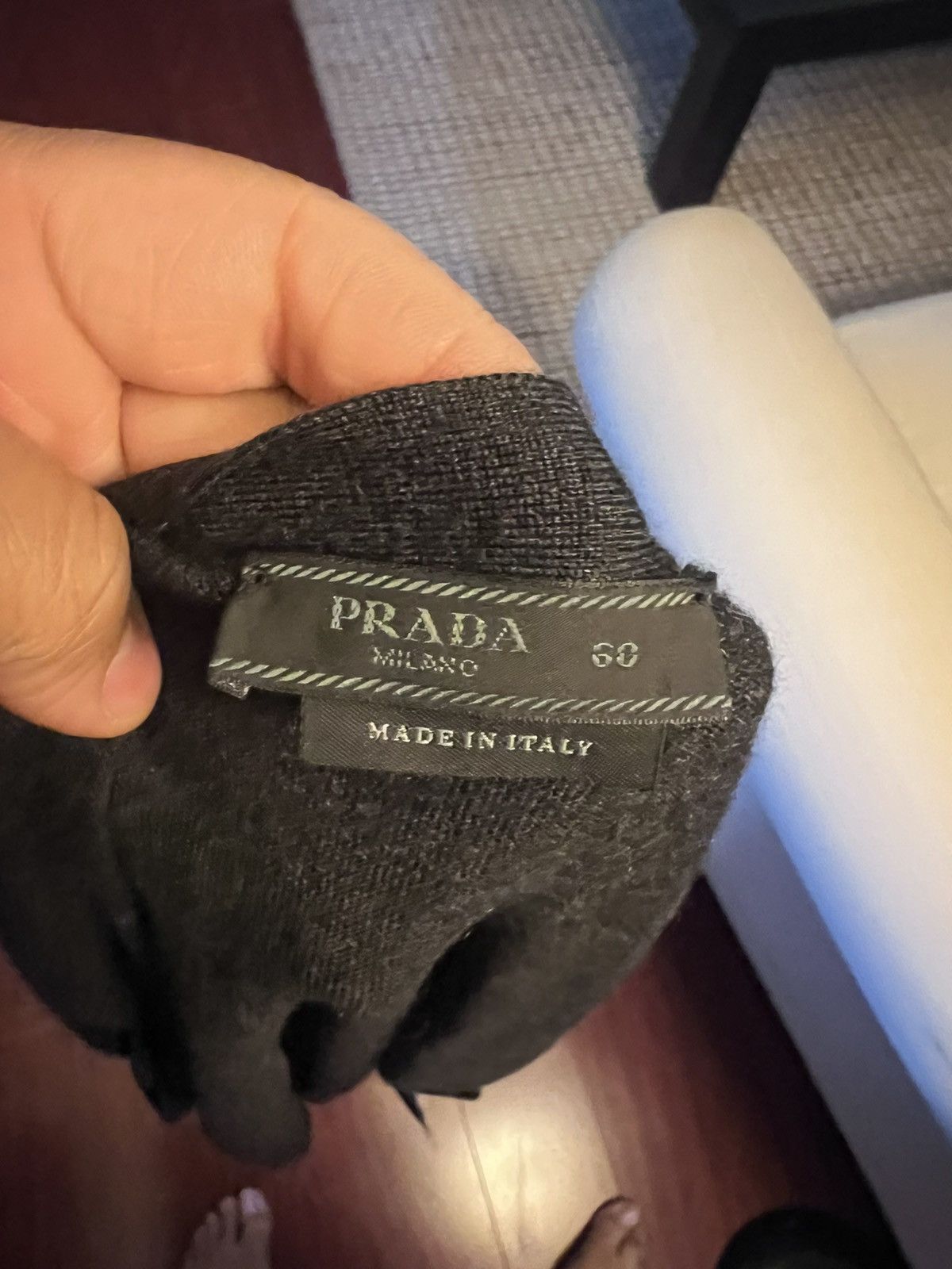 Prada Prada Charcoal Grey Wool Cardigan Size 60 EU fits like XXL Size US XXL / EU 58 / 5 - 3 Thumbnail