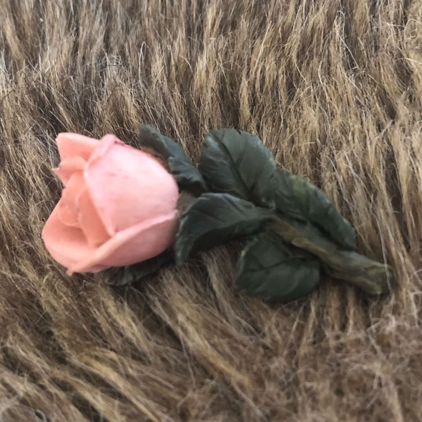 Vintage Vintage detailed pink rose brooch pin Size ONE SIZE - 1 Thumbnail