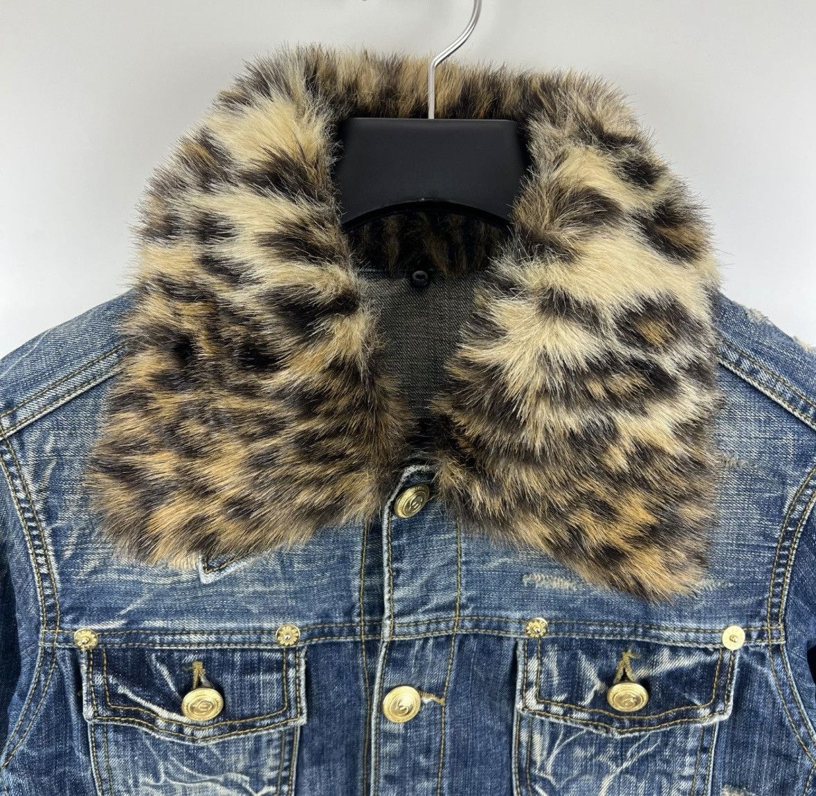 Other GENNARO Leopard Denim Jacket Size US S / EU 44-46 / 1 - 4 Thumbnail